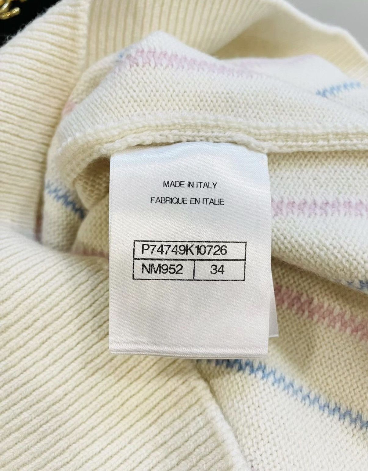 Chanel Chanel 23P Classic Vertical Stripe Cashmere Sweater J33 Size XXS / US 00 / IT 34 - 5 Thumbnail