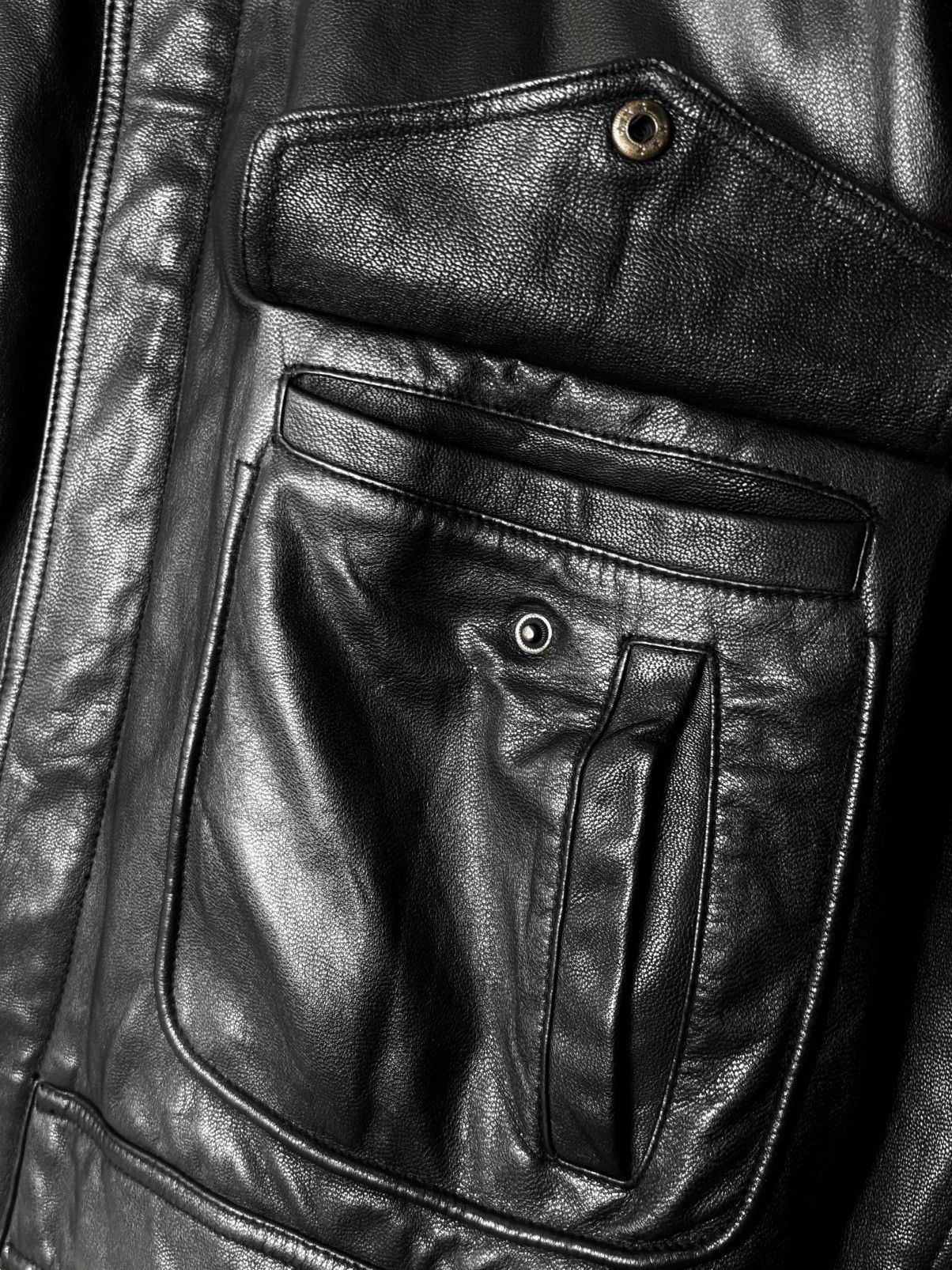 Genuine Leather Murphy & Hartelius Leather Aviator Bomber Jacket Size US L / EU 52-54 / 3 - 15 Thumbnail
