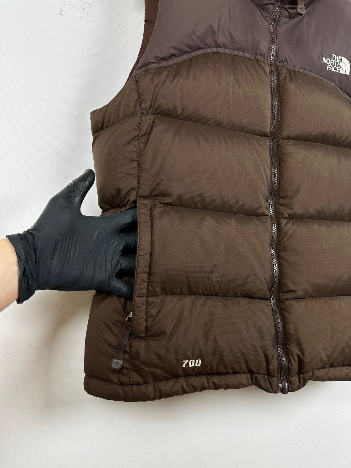 The North Face Vintage The North Face 700 Brown Puffer Vest Kendall Style Size L / US 10 / IT 46 - 12 Thumbnail