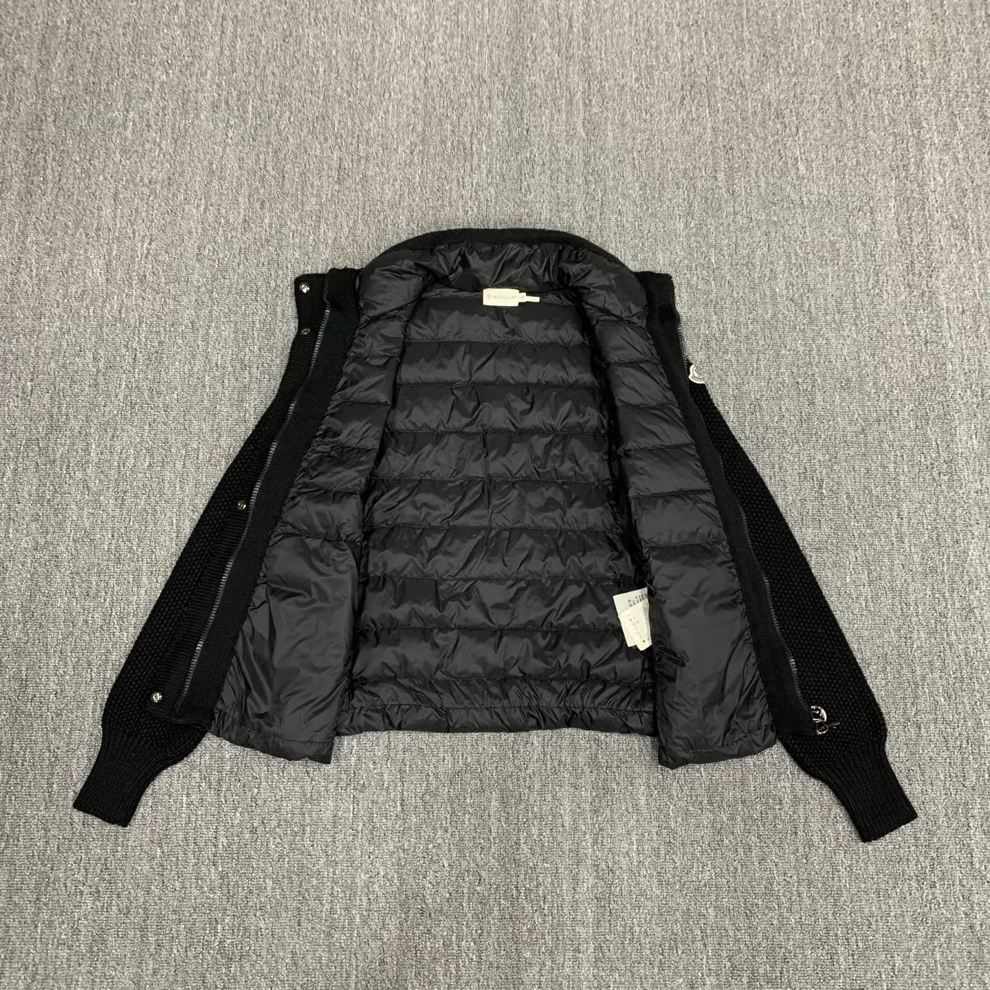 Moncler Moncler Black Knit Down Jacket S 95 New Size S / US 4 / IT 40 - 7 Thumbnail