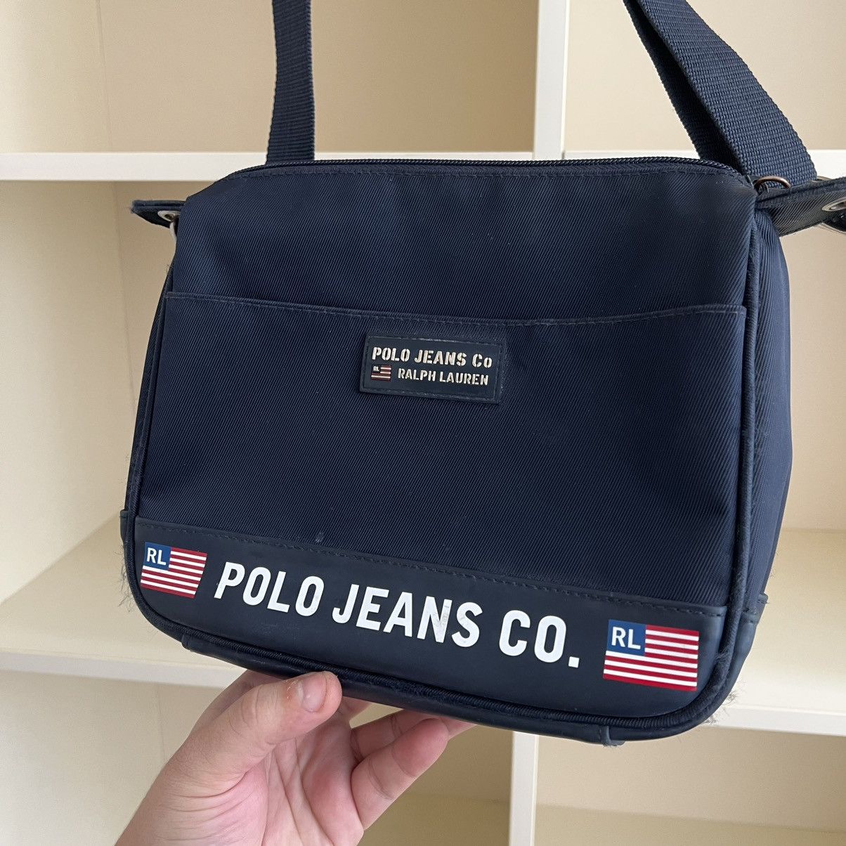 Polo Ralph Lauren Vintage Polo Ralph Lauren Messenger Bag USA Flag Size ONE SIZE - 2 Thumbnail