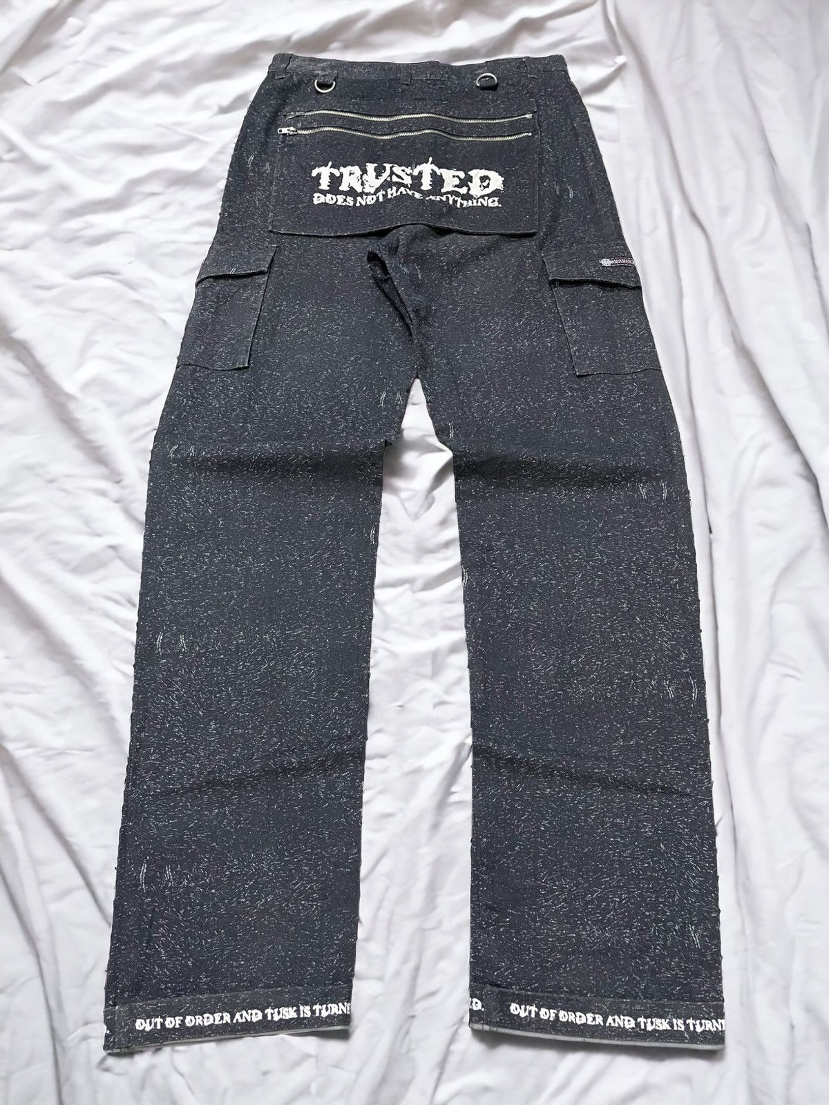 Hysteric Glamour × Japanese Brand Splash Number Poems Monkey Pocket Snow Effect Cargo Pants Size US 30 / EU 46 - 1 Thumbnail