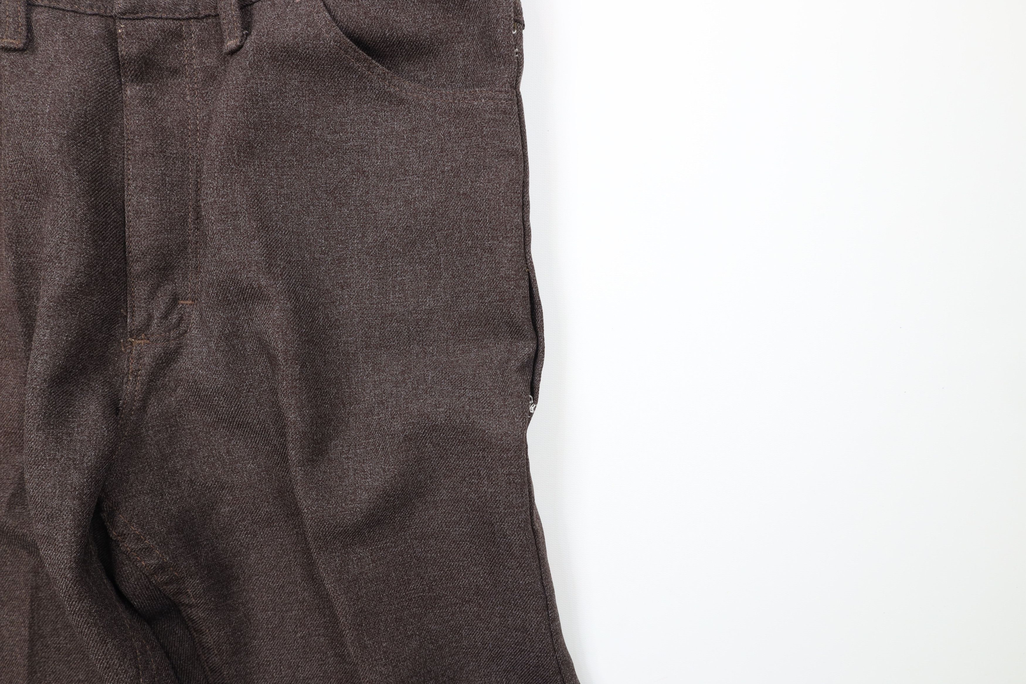 Vintage × Wrangler Vintage 90s Wrangler Wide Leg Pants Heather Brown USA Size US 36 / EU 52 - 6 Thumbnail