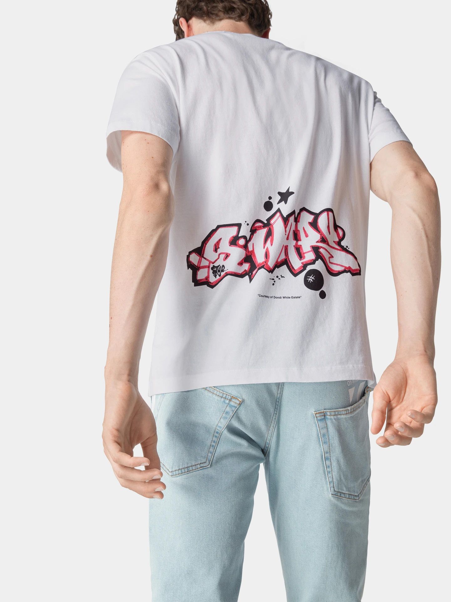 Off-White White Dondi Graffiti Wars Logo T-shirt Size US M / EU 48-50 / 2 - 4 Thumbnail