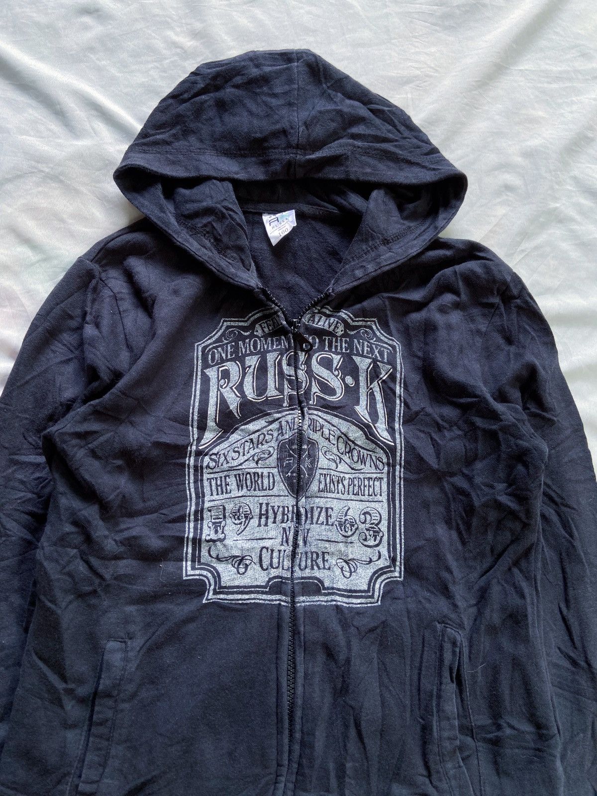 Japanese Brand RUSSK HYBRIDIZE NEW CULTURE ZIP HOODIE Size US S / EU 44-46 / 1 - 2 Thumbnail