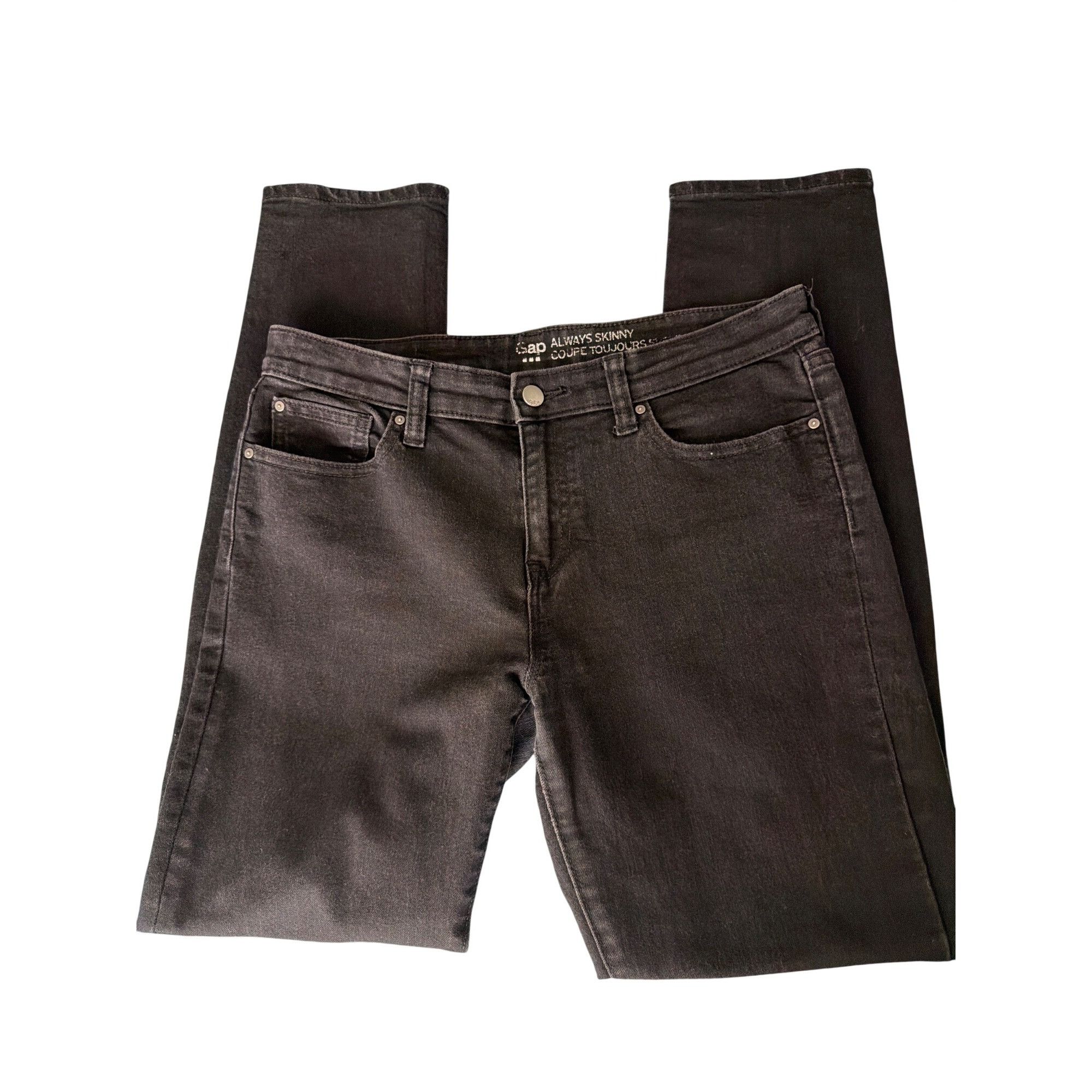 Gap Gap Always Skinny Black Denim Jeans Comfort 5 Pocket Design Size 30" / US 8 / IT 44 - 1 Thumbnail