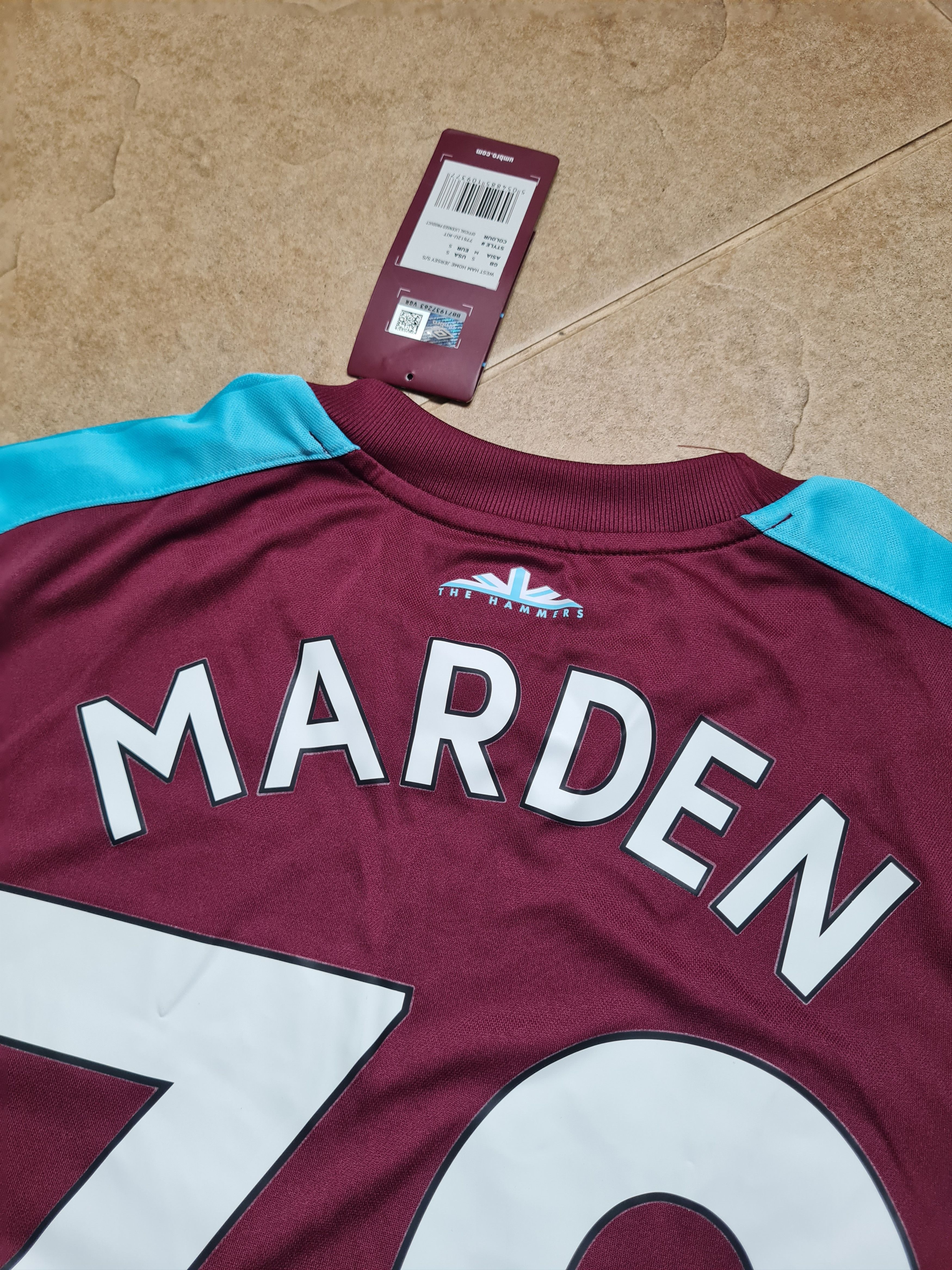 Umbro WEST HAM UNITED 2017-18 shirt trikot maglia camiseta #70 Size US S / EU 44-46 / 1 - 18 Thumbnail