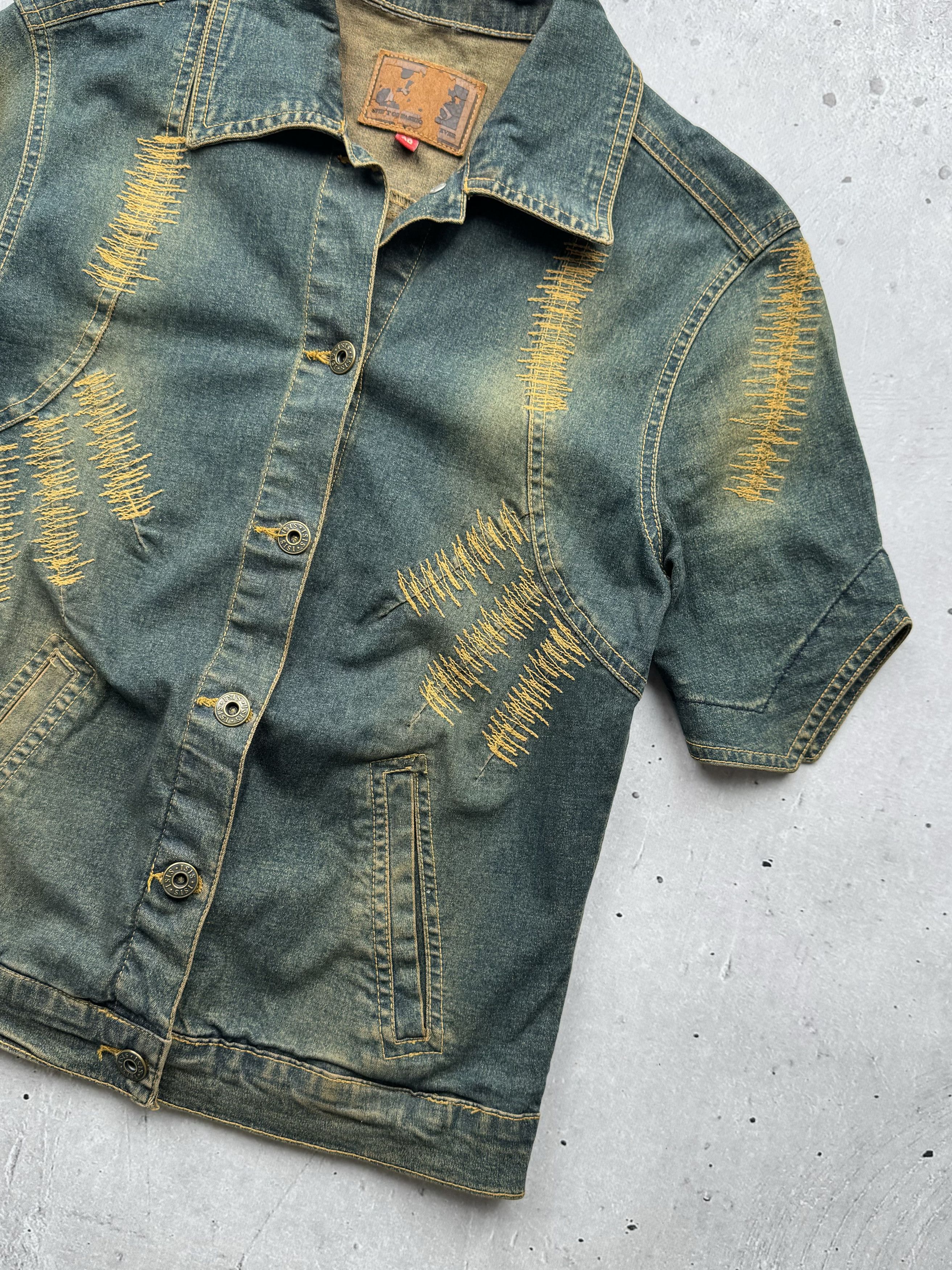 Vintage Vintage Amazing Denim Jacket Size XS / US 0-2 / IT 36-38 - 3 Thumbnail