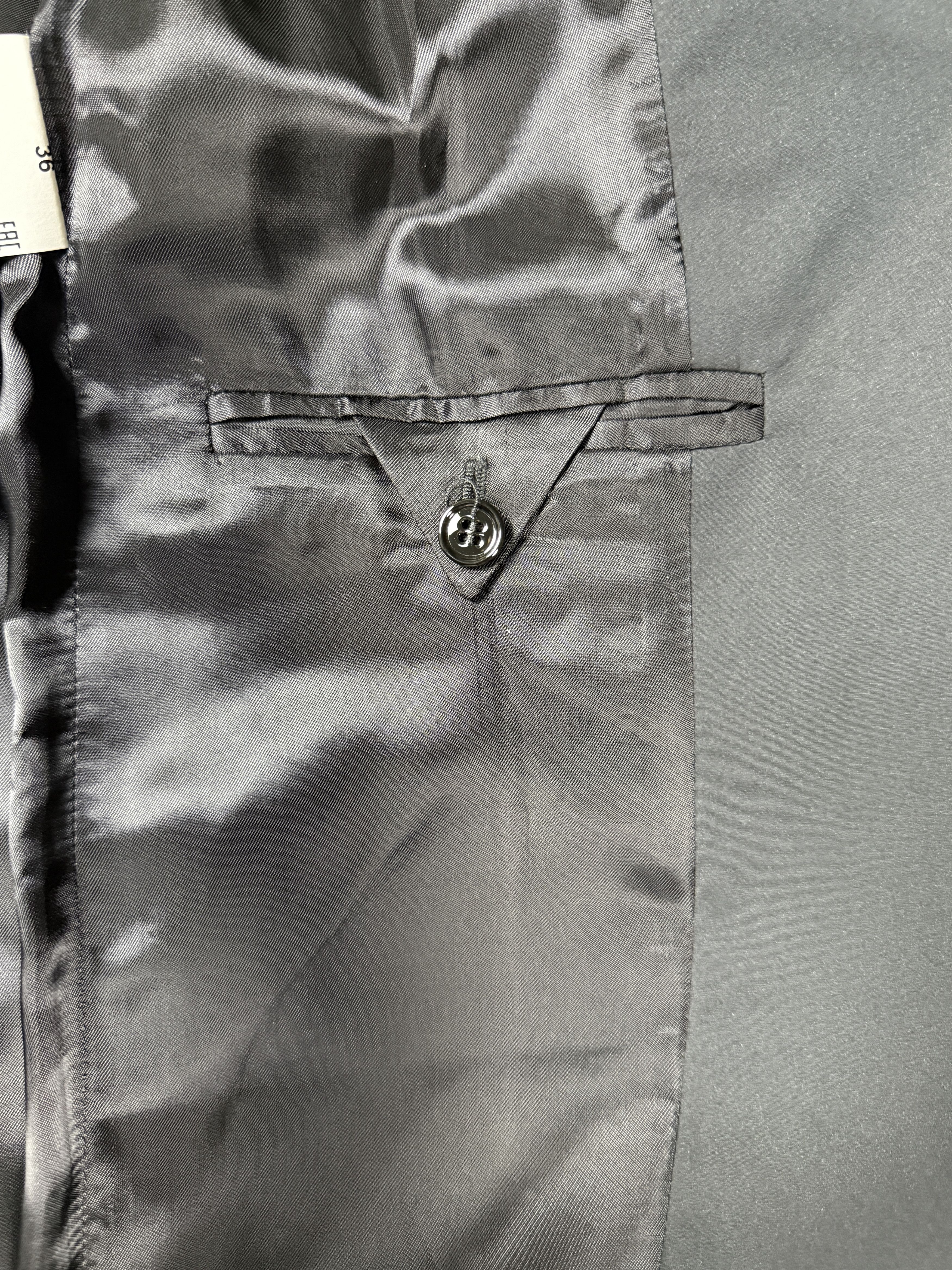 Maison Margiela $1200 MM6 Maison Margiela Crinkled Single Button Blazer Size XS / US 0-2 / IT 36-38 - 9 Thumbnail