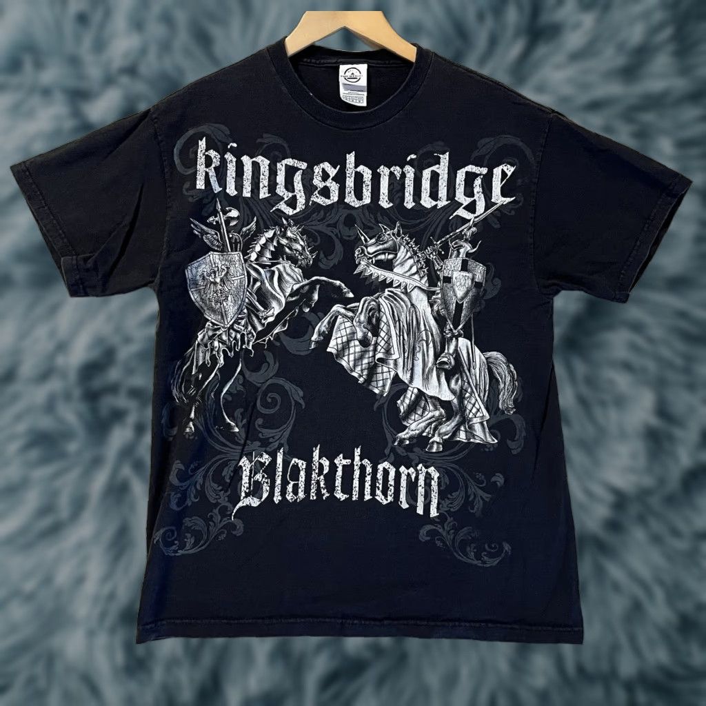 Vintage Delta Pro Weight Kingsbridge Blakthorn Knights Medival Shirt M Black Mens Shirt Size US M / EU 48-50 / 2 - 1 Thumbnail