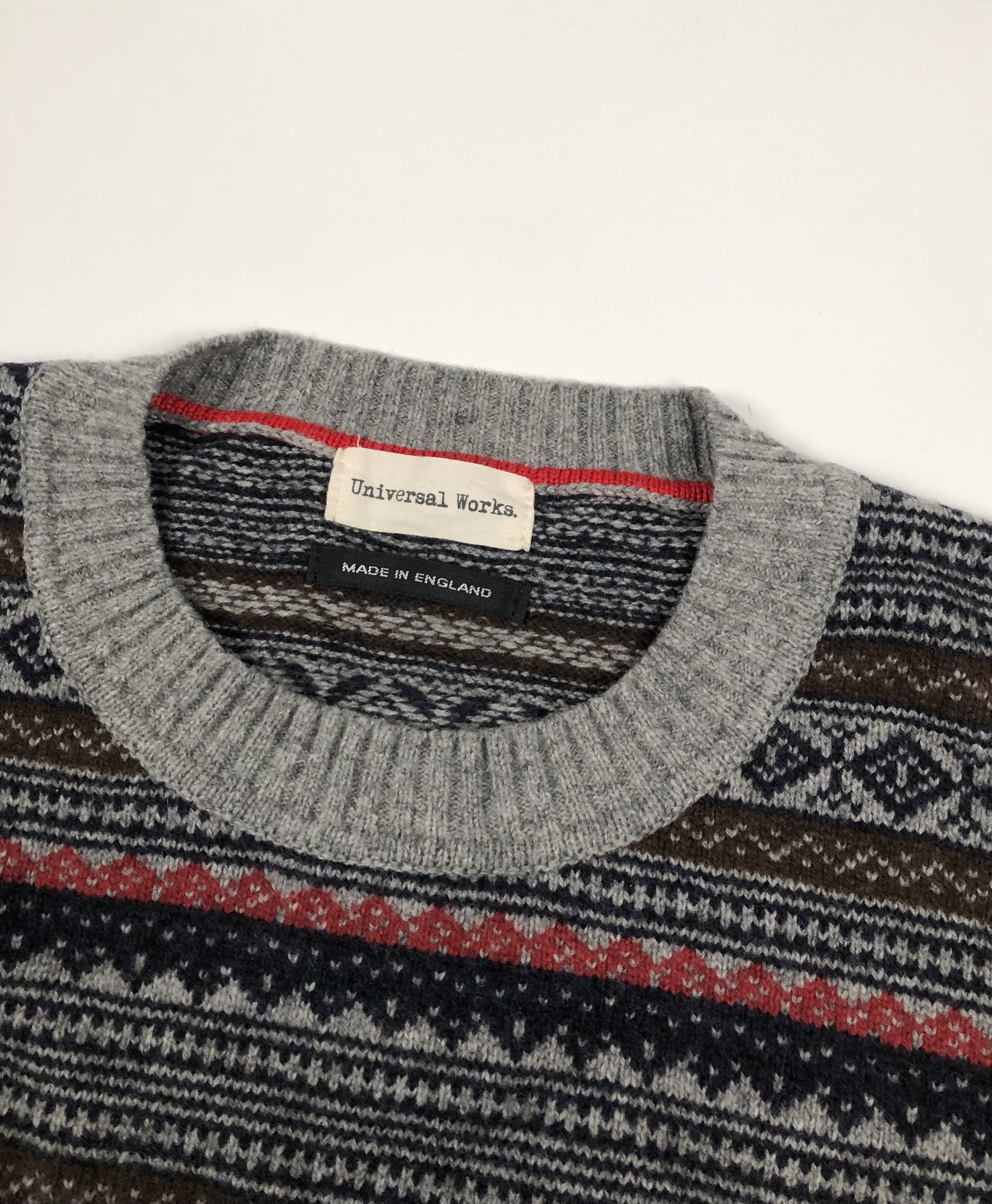 Universal Works Universal Works Crewneck Wool England Sweater Size US M / EU 48-50 / 2 - 3 Thumbnail