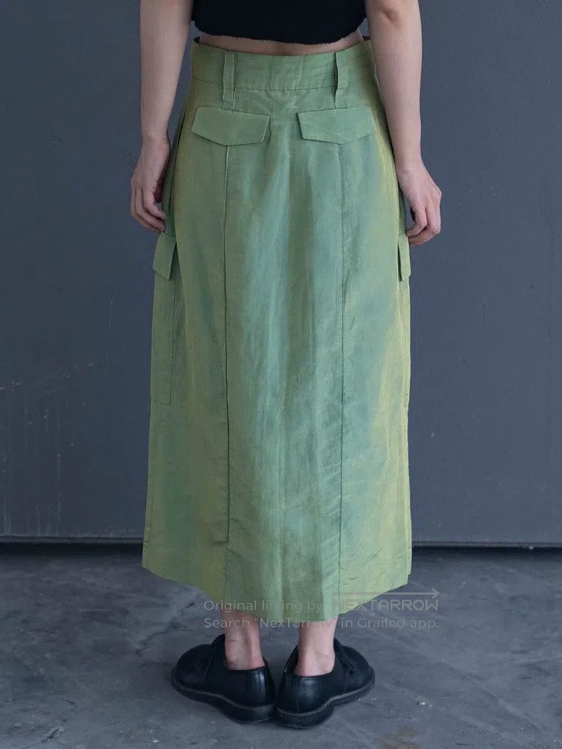Kenzo Kenzo Ivory color glossy linen and silk skirt Size 25" / US 0 / IT 36 - 5 Thumbnail