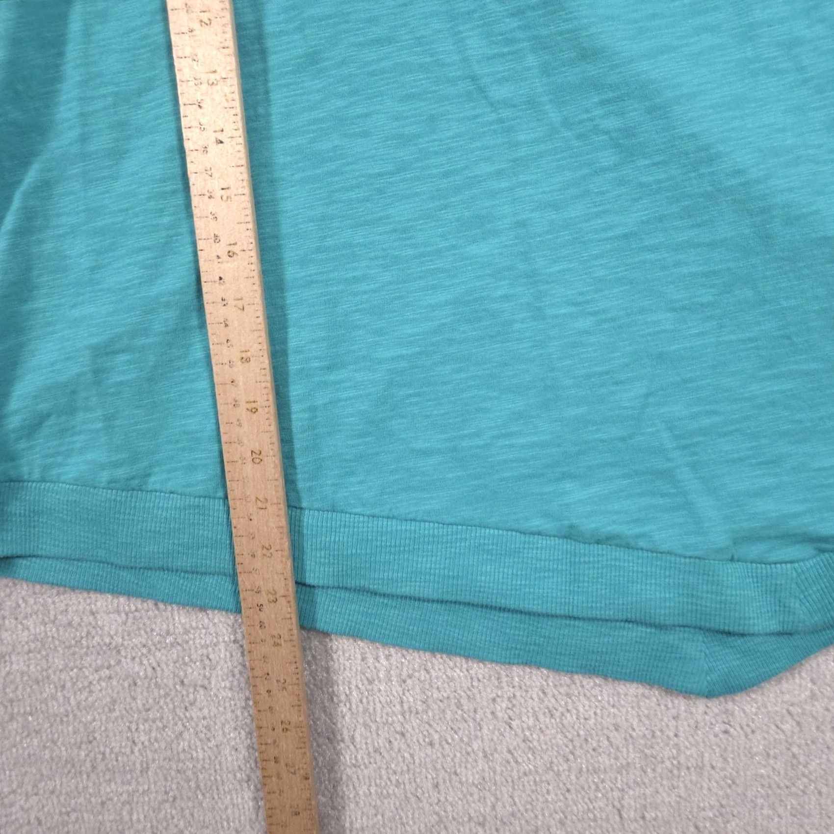 Vintage VINTAGE Chico's Shirt Womens XXL Blue Short Sleeve Asymmetrical Hem Cotton Modal Tee Top Size XXL / US 16-18 / IT 52-54 - 7 Thumbnail