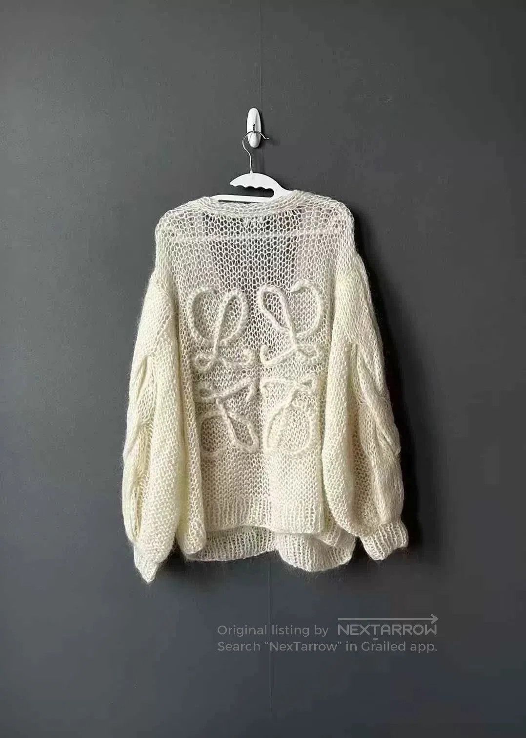 Loewe loewe ivory mohair cardigan. Size S / US 4 / IT 40 - 2 Thumbnail