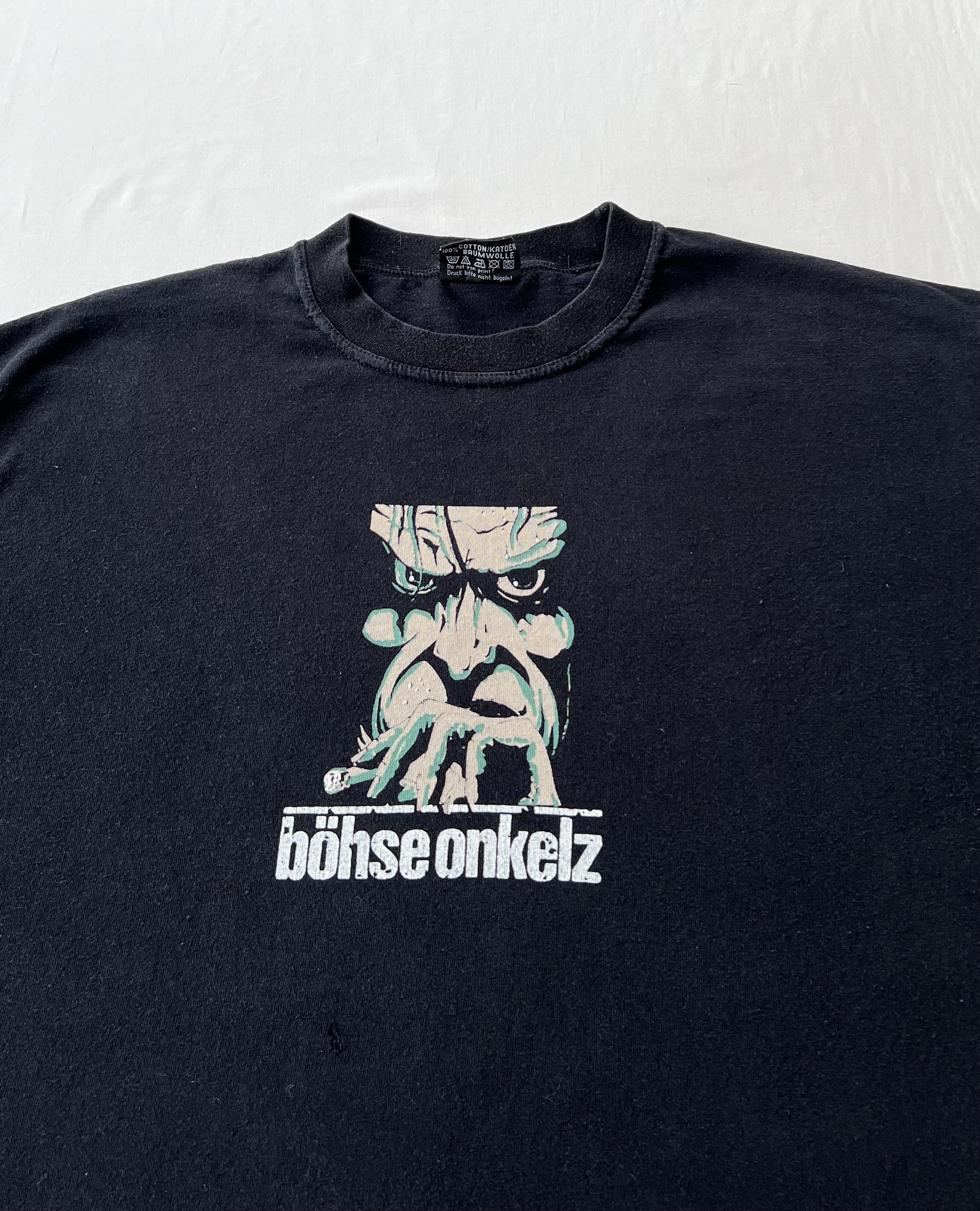 Band Tees Vintage 90s Bohse Onkelz Black T-shirt Size US XL / EU 56 / 4 - 3 Thumbnail