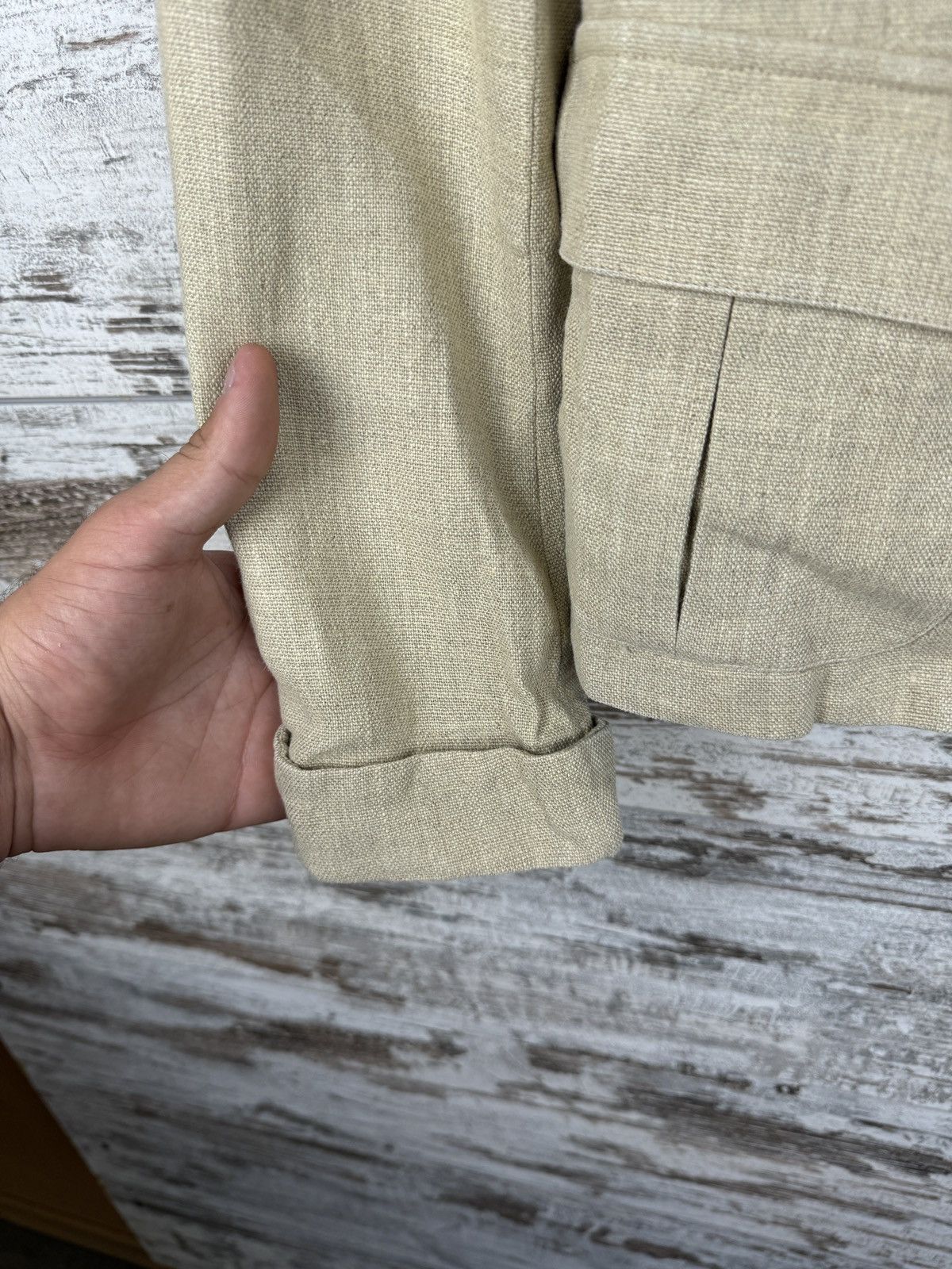 Polo Ralph Lauren × Vintage Women’s Vintage Polo Ralph Lauren linen blazer line size 8 S Size S / US 4 / IT 40 - 7 Thumbnail