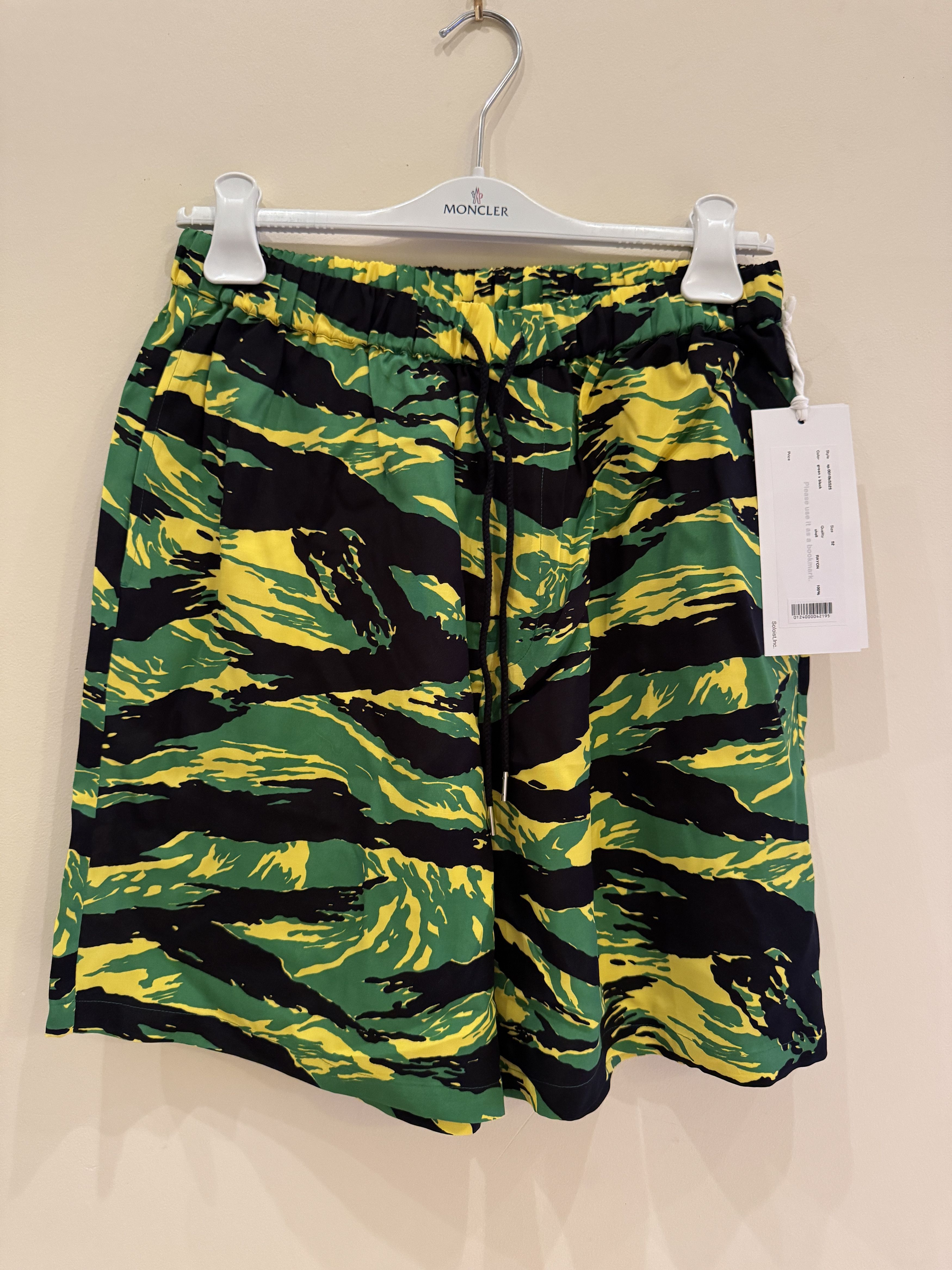 TAKAHIROMIYASHITA THESOLOIST. TIGER CAMO SHORTS NEW $375 52