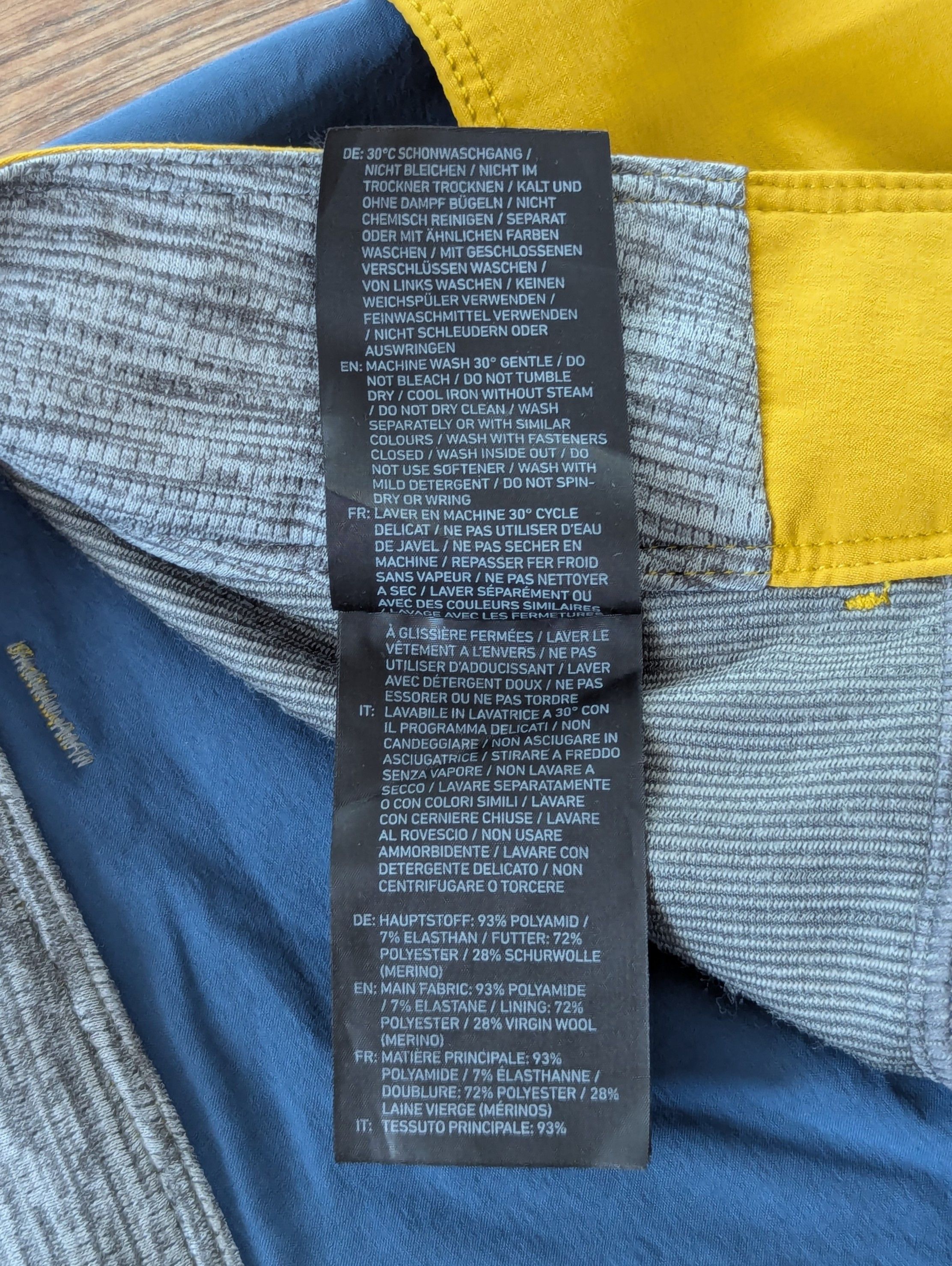 ORTOVOX ORTOVOX Pelmo Pants Size M Yellow Outdoor Trekking Hiking Size US 34 / EU 50 - 11 Thumbnail