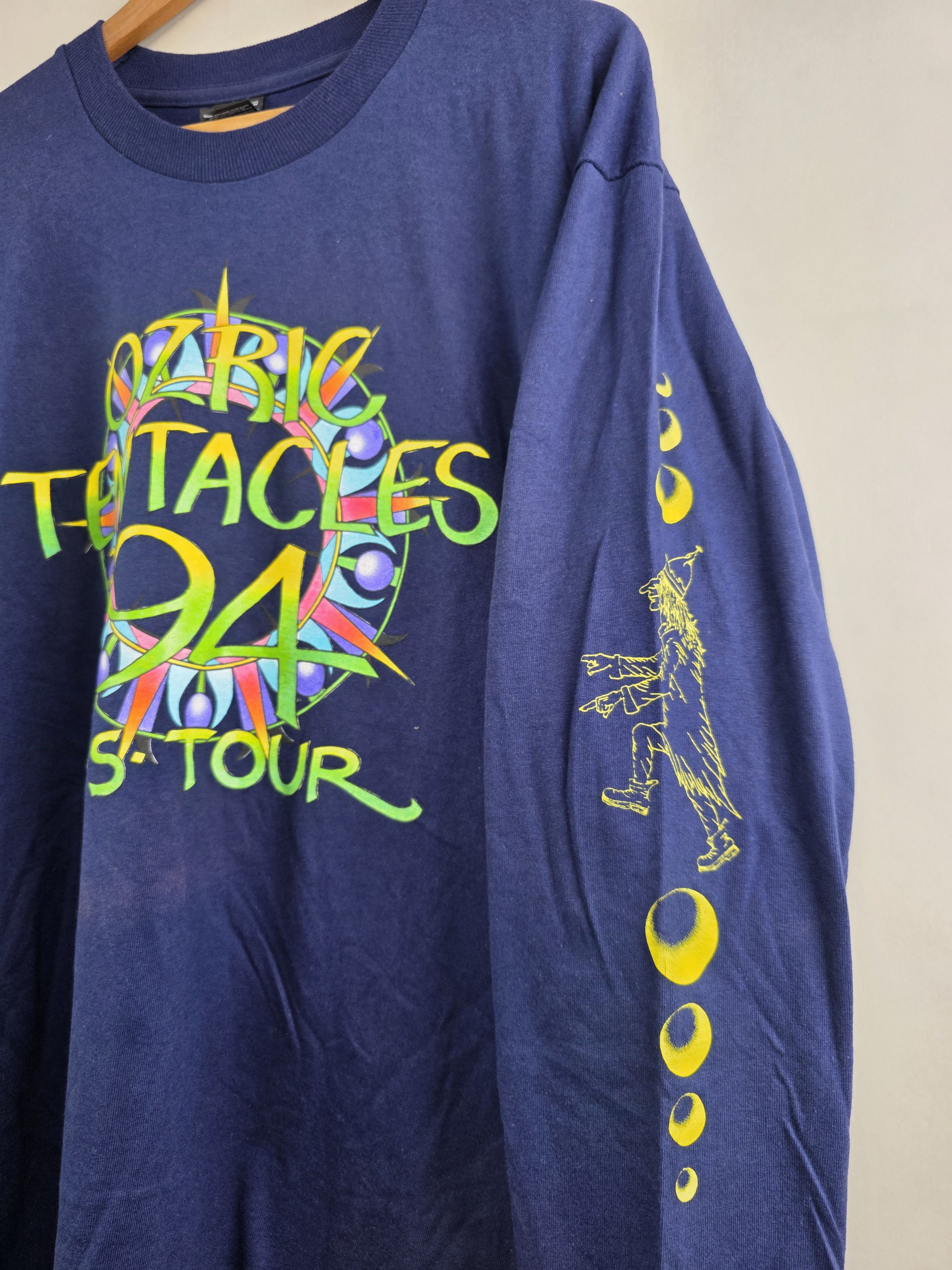 Band Tees × Vintage 1994 Ozric Tentacles Tour Long-sleeved XL 23" 31.5" Size US XL / EU 56 / 4 - 2 Thumbnail