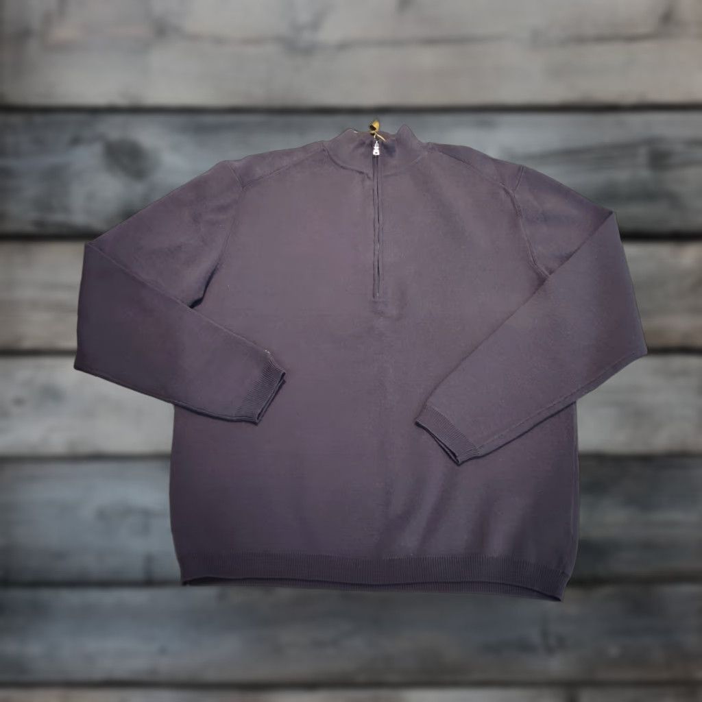 Vintage VINTAGE Slazenger Men's Golf Sweater Pullover Half Zip Casual Dressy L Brown Cotton Nylon Size US L / EU 52-54 / 3 - 1 Thumbnail