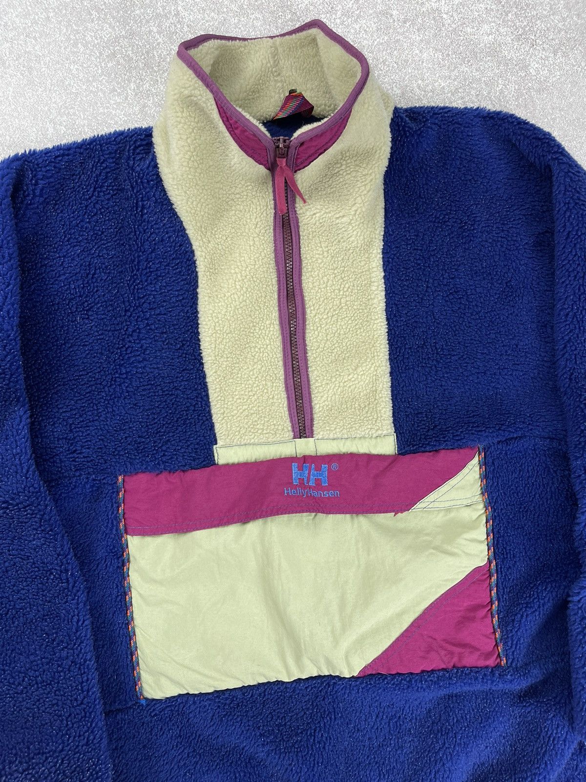Helly Hansen × Vintage Vintage Helly Hansen Fleece Anorak Jacket Men’s Size US L / EU 52-54 / 3 - 3 Thumbnail