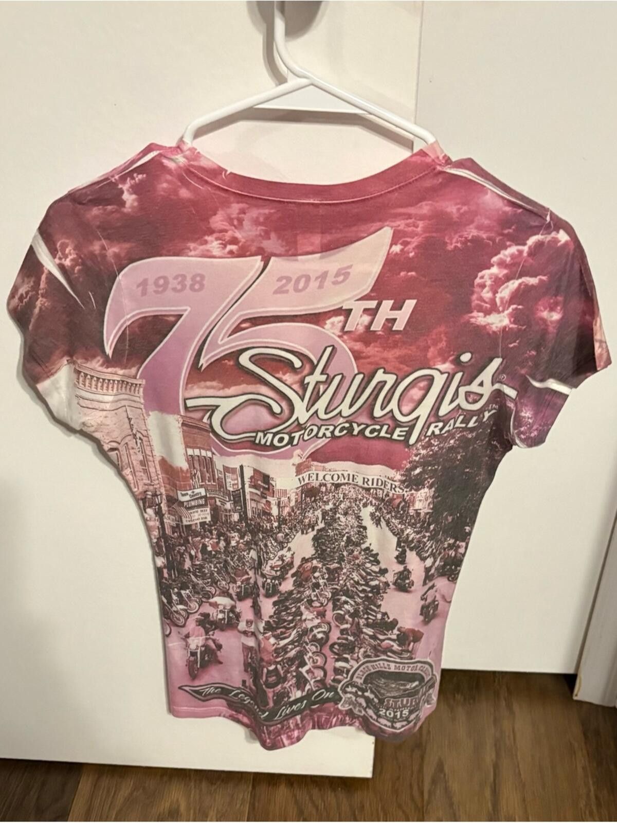 Other 75th Sturgis Motorcycle Rally Pink Graphic Tee Size L / US 10 / IT 46 - 2 Thumbnail