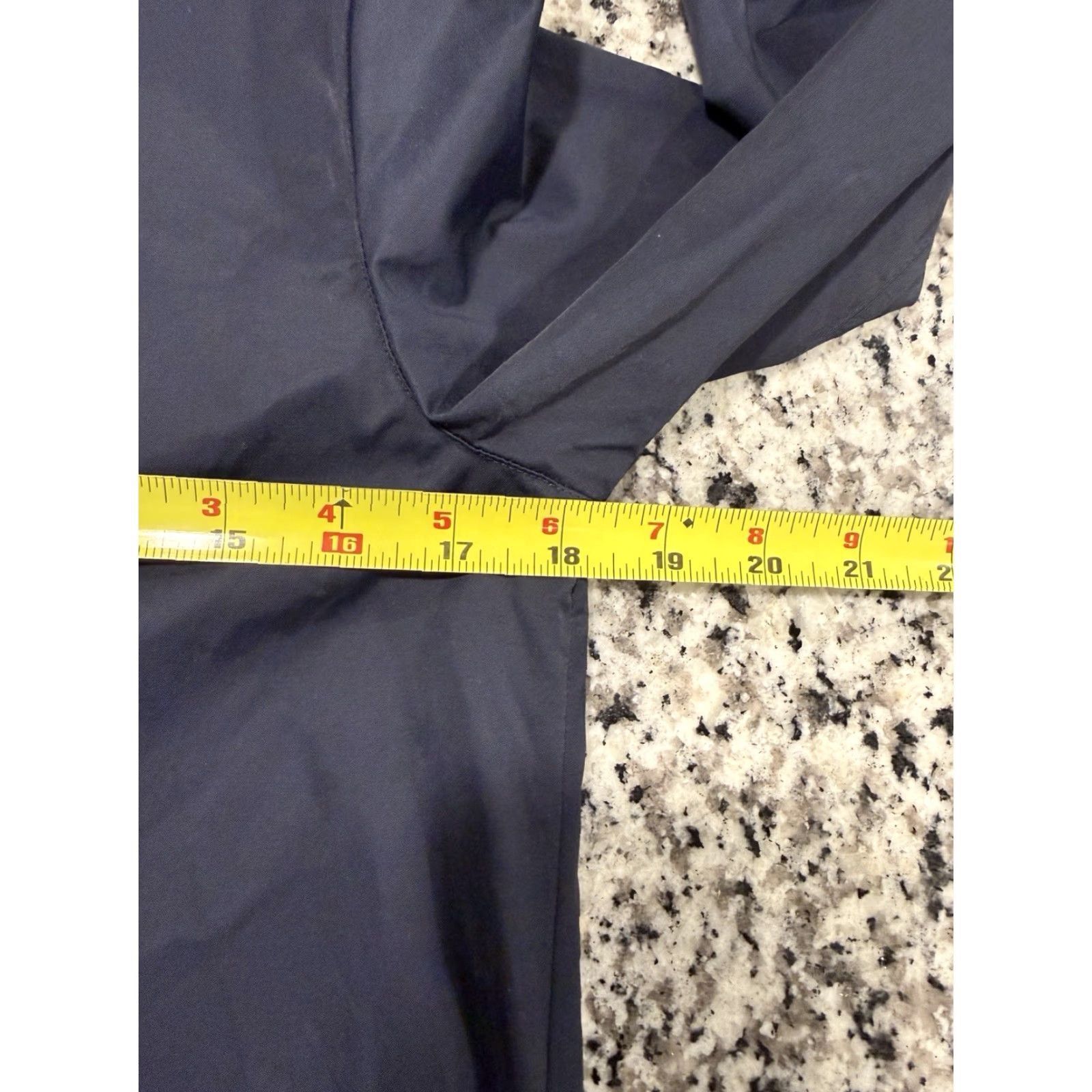 Vintage ANN MASHBURN Navy Blue Cotton Blend Collared Popover Dress XS A-Line Womens Size XS / US 0-2 / IT 36-38 - 3 Thumbnail