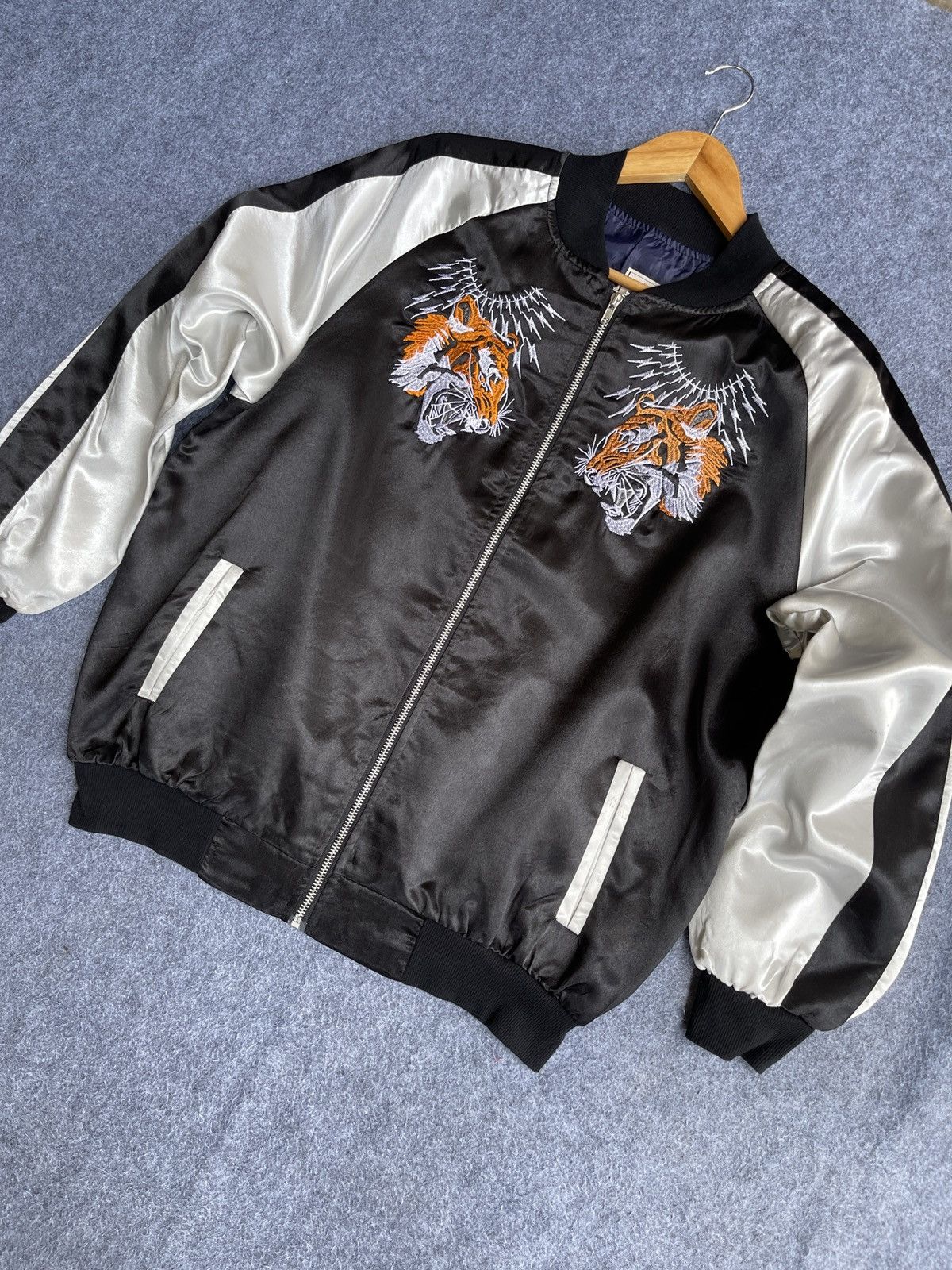 Karakuri Tamashii Rare🔥Japanese Sukajan Tiger Embroidery Jacket Size US XL / EU 56 / 4 - 11 Thumbnail