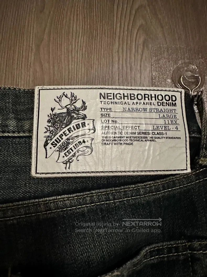 Neighborhood HEIGHBORHOOD Two Narrow L Denim. Size US 34 / EU 50 - 3 Thumbnail