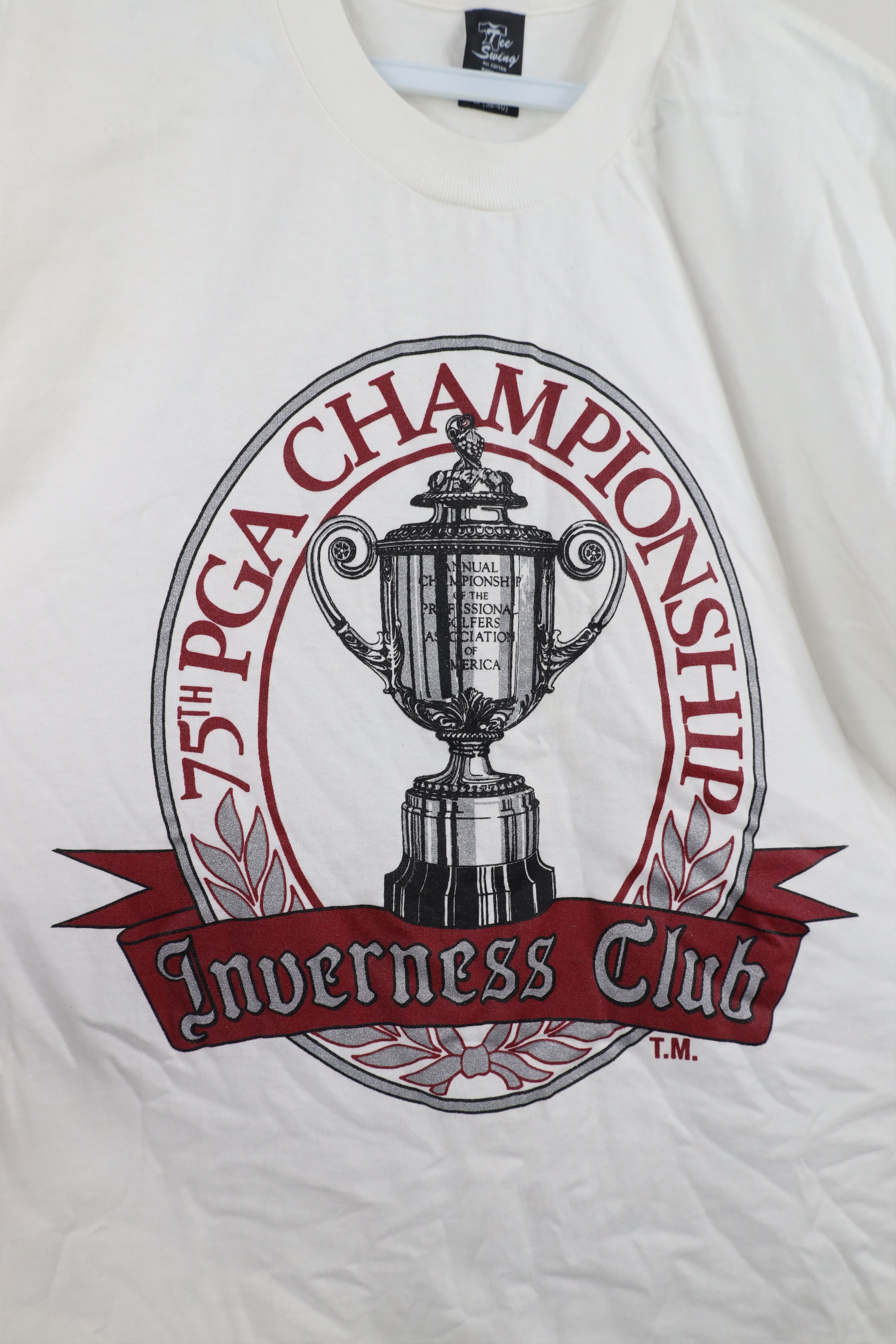 Vintage Vintage 90s 75th PGA Championship Inverness Club T-Shirt USA Size US M / EU 48-50 / 2 - 4 Thumbnail