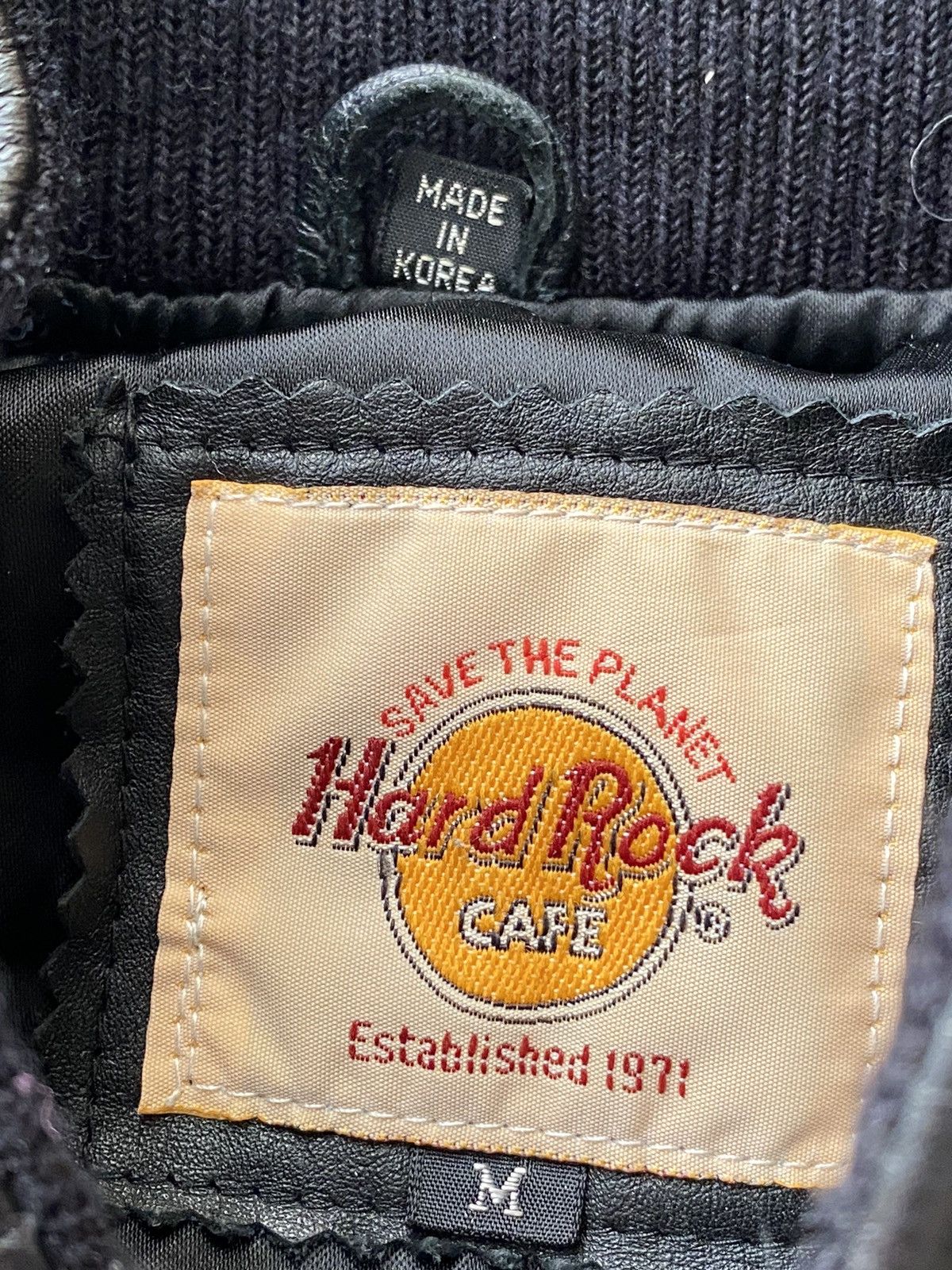 Vintage VINTAGE HARDROCK ORLANDO LEATHER VARSITY JACKET Size US M / EU 48-50 / 2 - 8 Thumbnail