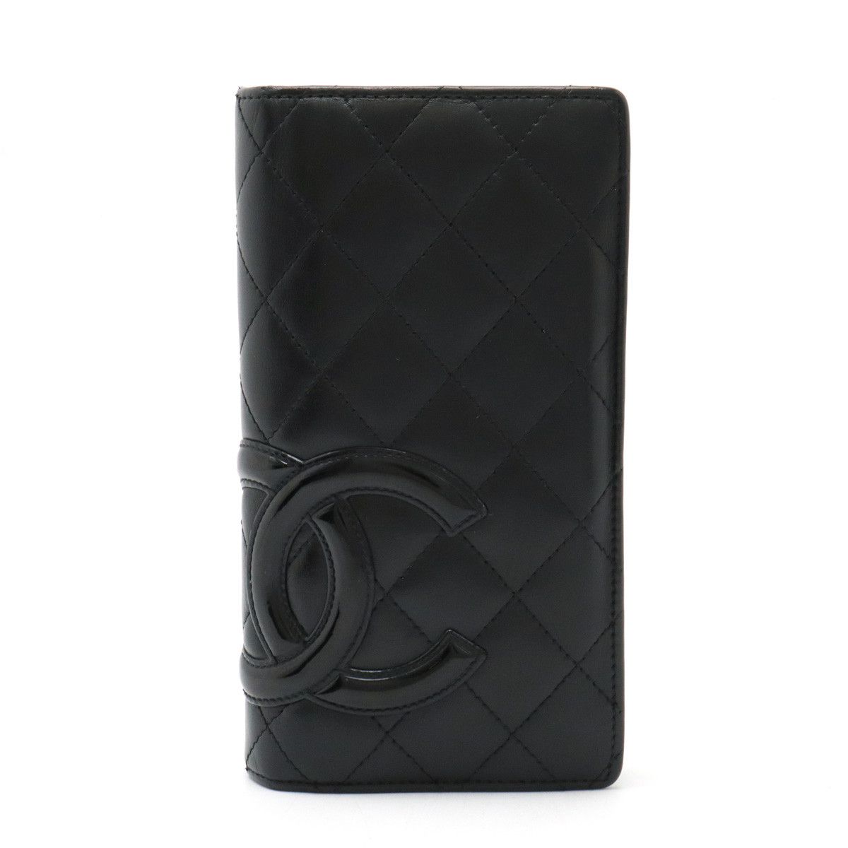 Chanel Chanel Chanel Cambon Line Soft Calf/Enamel Bifold Long Wallet A26717 Leather Long Wallet A26717 in Very Good Condition Size ONE SIZE - 1 Thumbnail