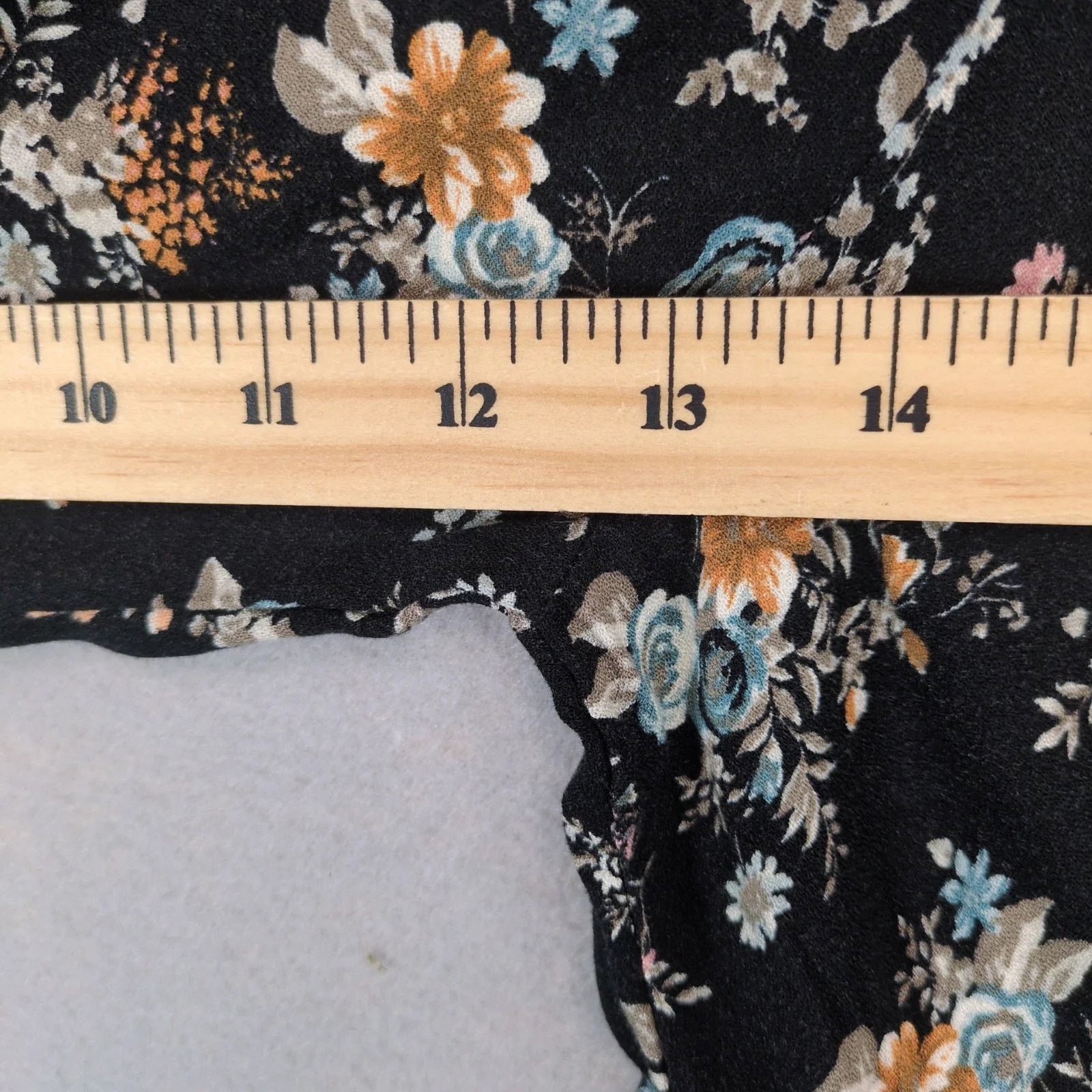 Other Love Fire Women's Plus Size 1X Black Floral Dress Puff Sleev Size XXL / US 16-18 / IT 52-54 - 5 Thumbnail