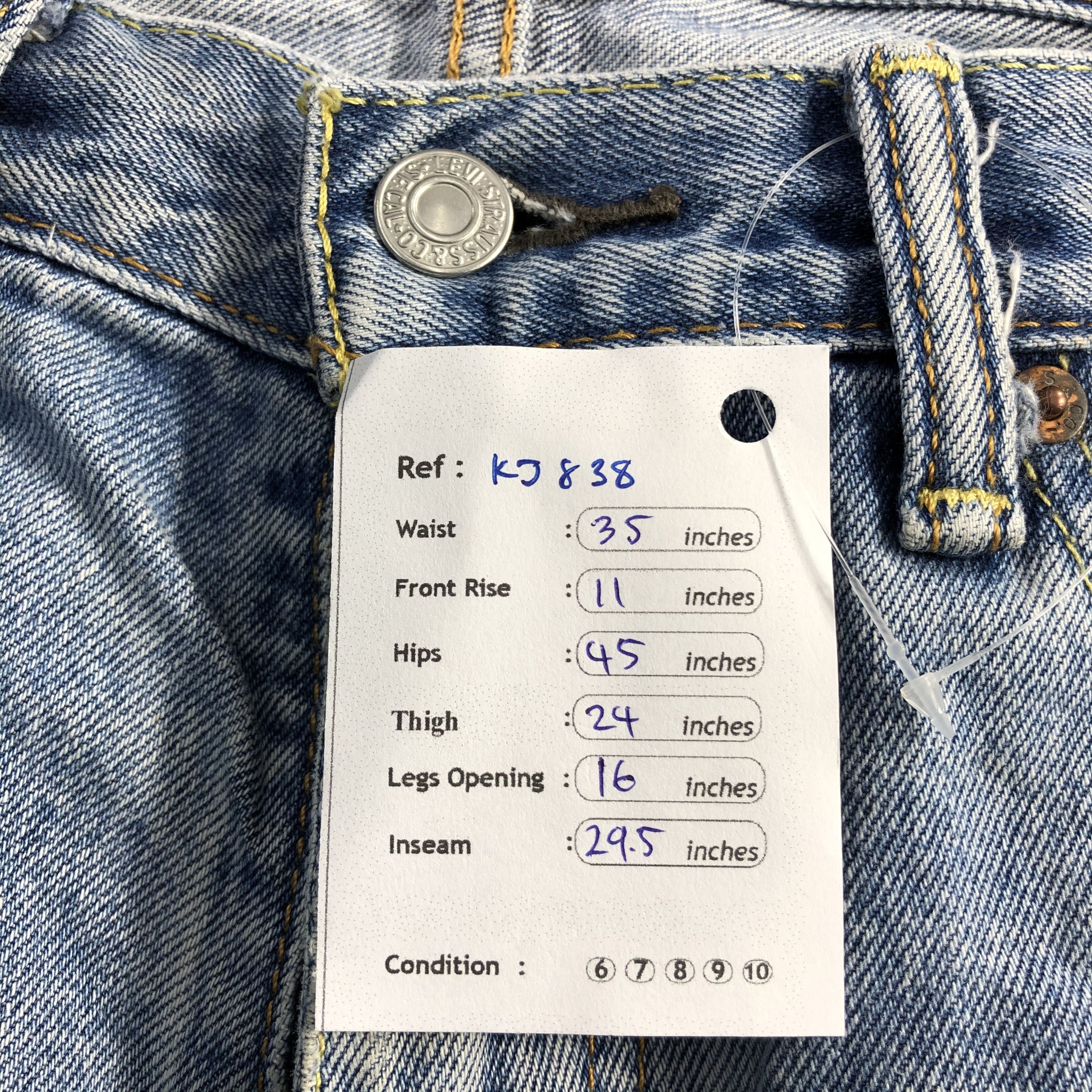 Levi's Vintage Levi's 505 Jeans Faded Blue Denim KJ838 Size US 33 - 15 Thumbnail