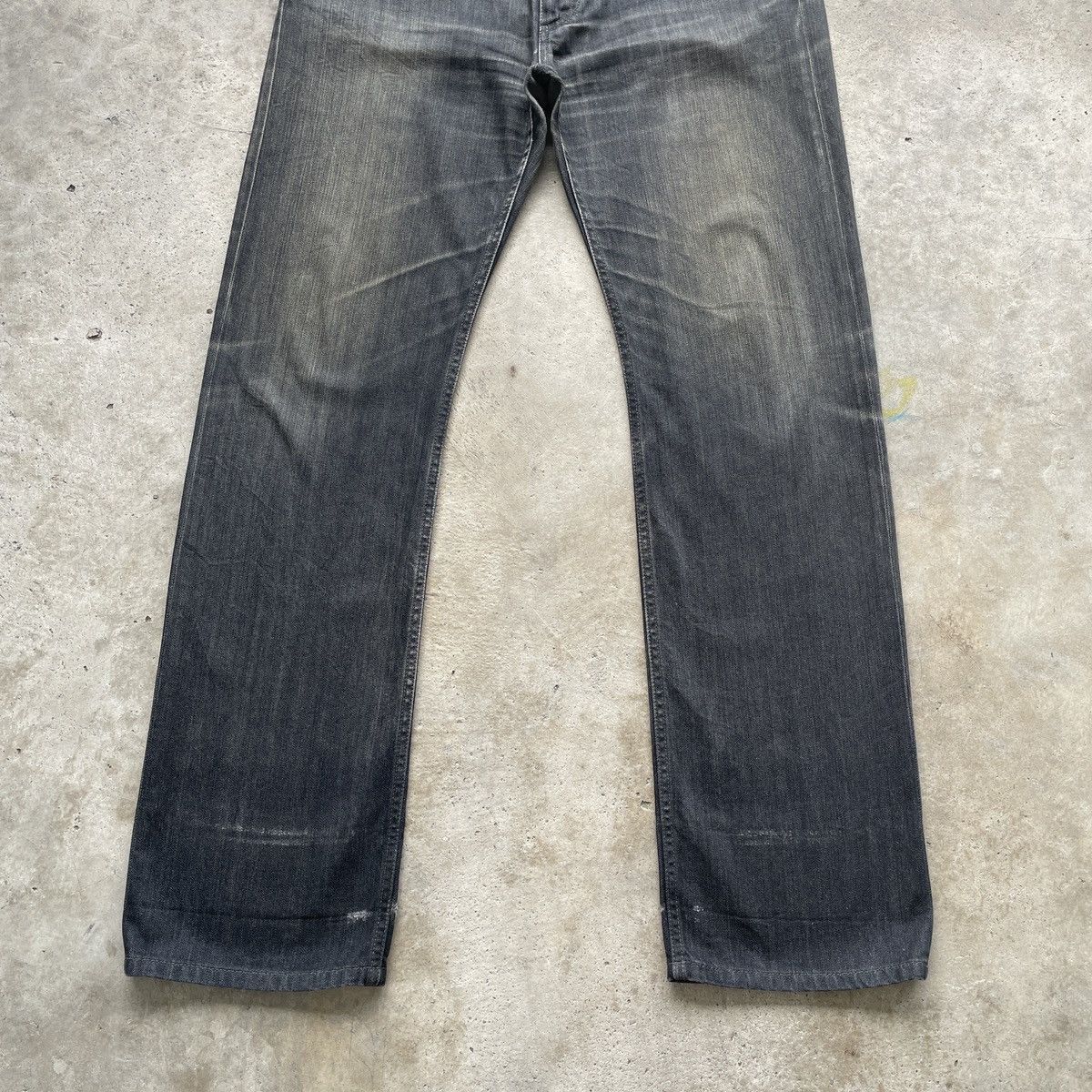 Louis Vuitton Vintage Louis Vuitton LV Black Faded Jeans Pants Denim W35 Size US 35 - 4 Thumbnail