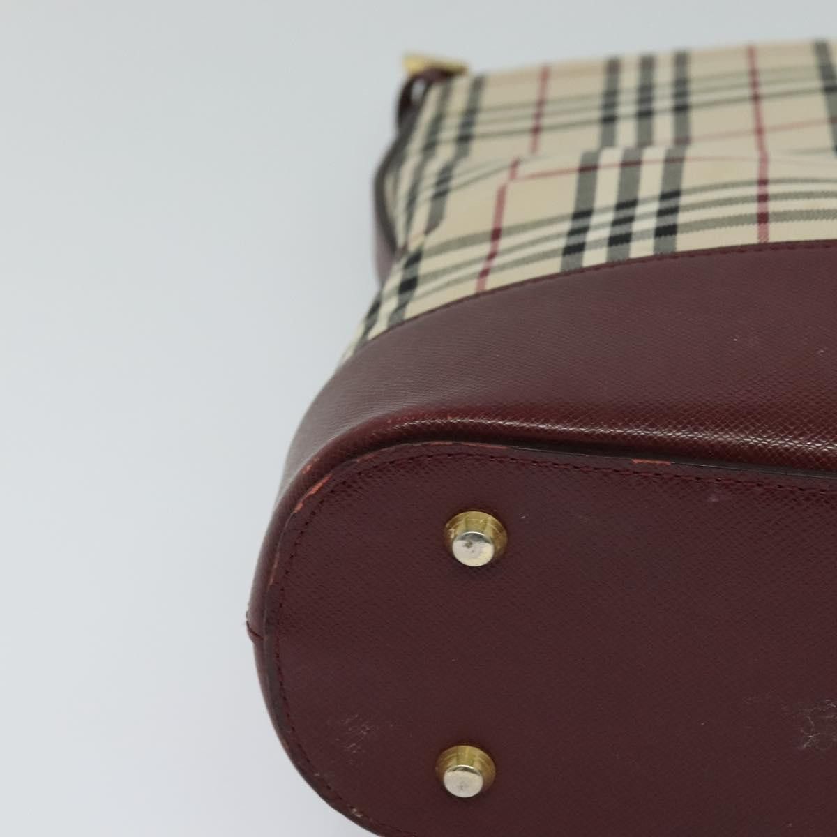 Burberry Burberry Nova Check Shoulder Bag Canvas Beige Red Size ONE SIZE - 7 Thumbnail