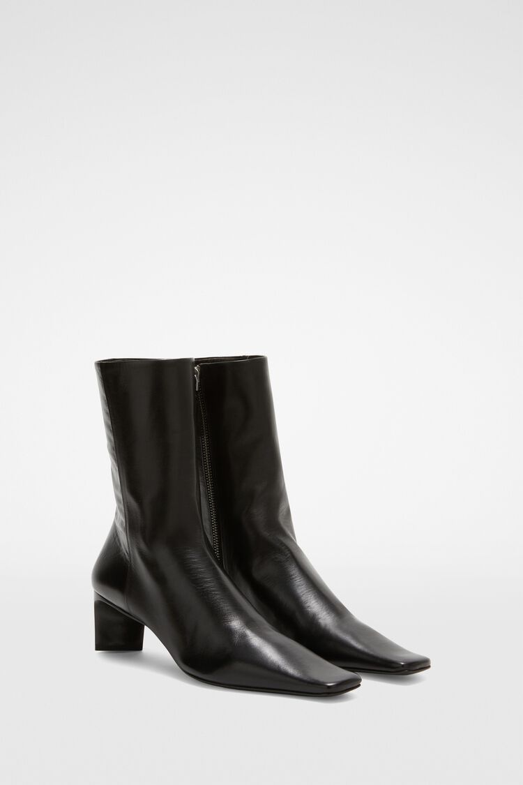 Jil Sander o1y1025 Ankle Boots in Black Size US 8 / IT 38 - 2 Thumbnail