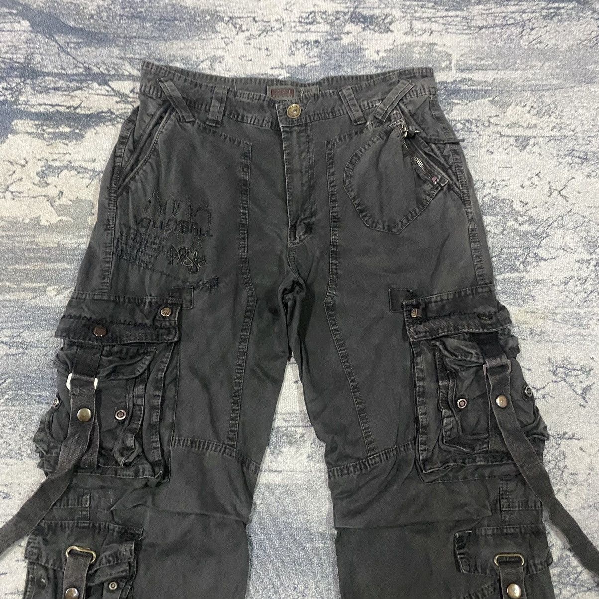 If Six Was Nine × Japanese Brand Vintage Bapai Japanese Faded Punk Parachute Bondage Cargo Size US 31 - 3 Thumbnail