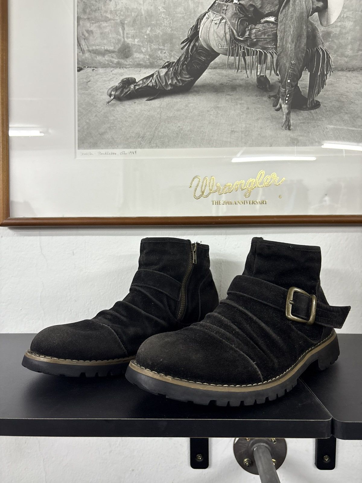 Dirk Bikkembergs Suede Slouch Engineered Zipper Boots Size US 8.5 / EU 41-42 - 10 Thumbnail