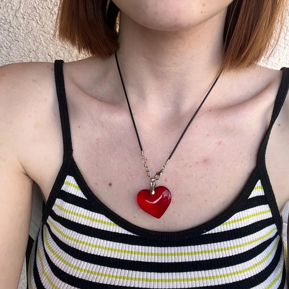 Jewelry valentine heart gift necklace Size ONE SIZE - 1 Thumbnail