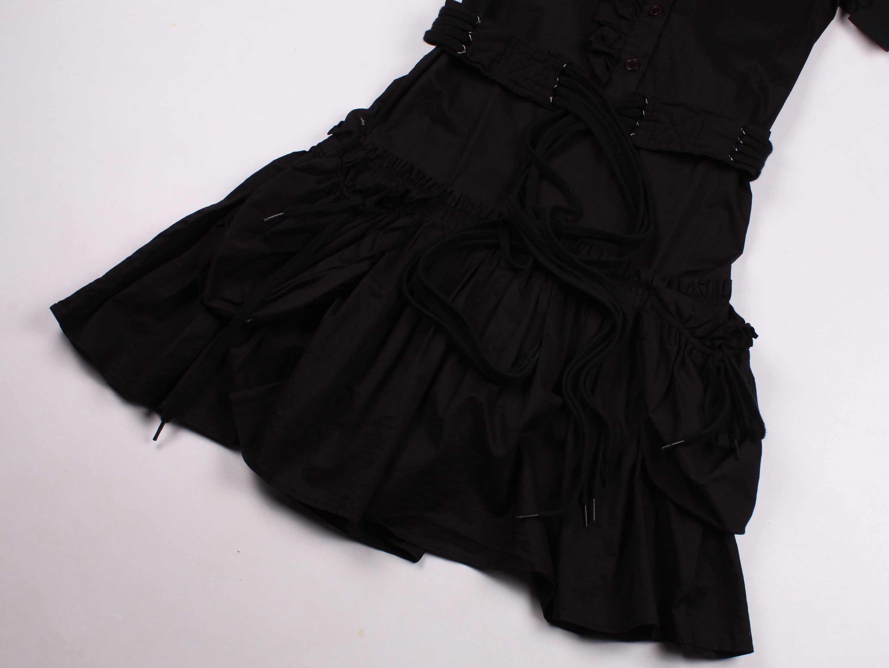 Marc Jacobs Marc Jacobs Y2K Black Grunge Whimsigoth Belted Mini Dress Size S / US 4 / IT 40 - 7 Thumbnail