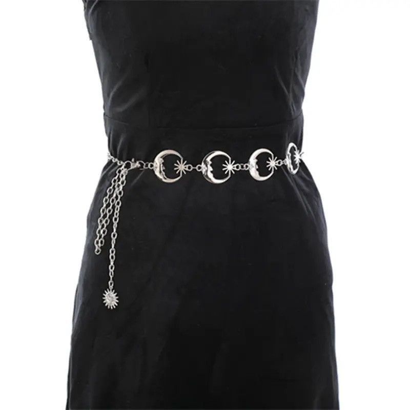Jewelry Star Moon Chain Belt Size ONE SIZE - 5 Thumbnail