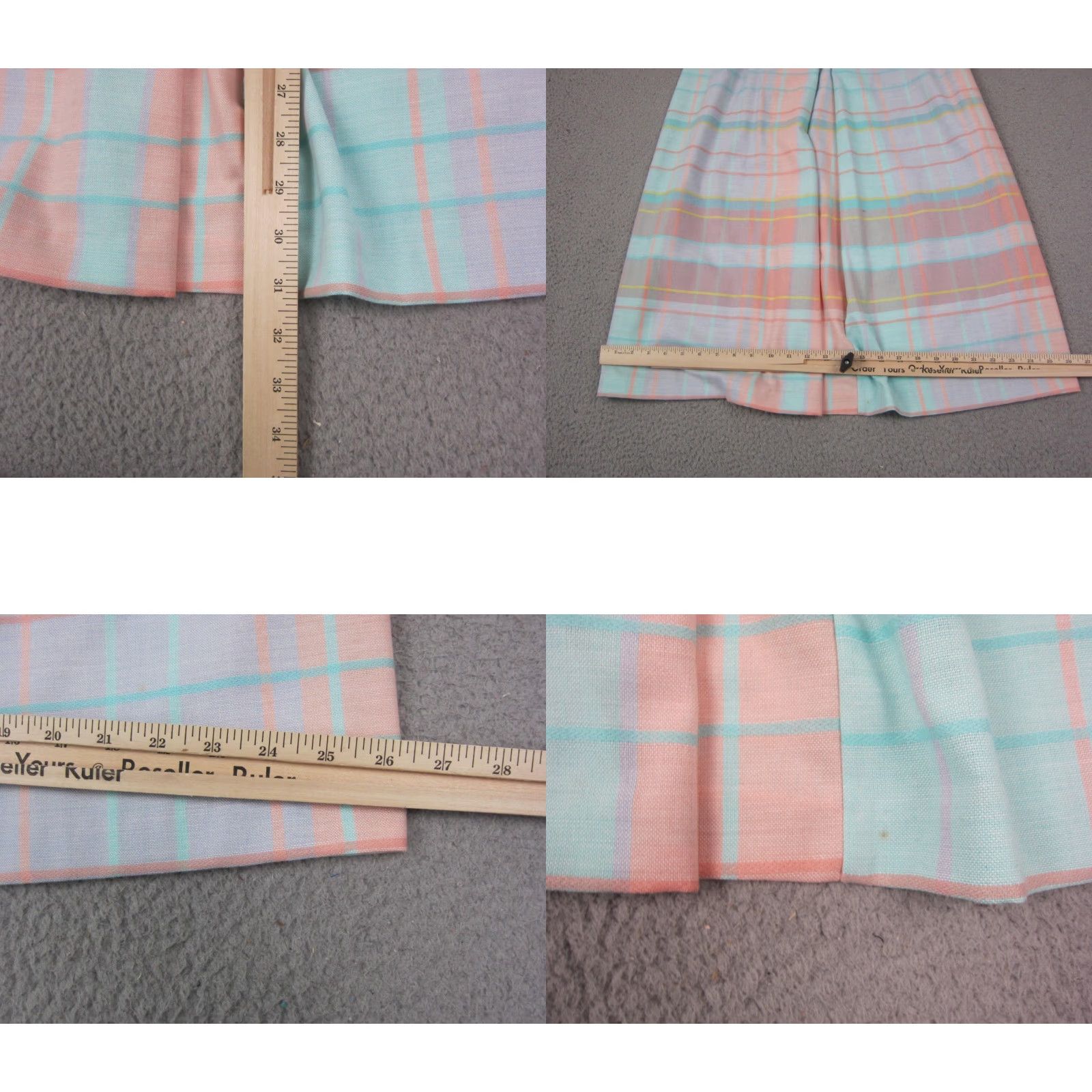 Vintage VINTAGE TanJay Skirt Womens 18 A-Line Midi Plaid Green Orange 80s 90s Made in USA Mens Womens Girls Size 40" / US 18 - 9 Thumbnail