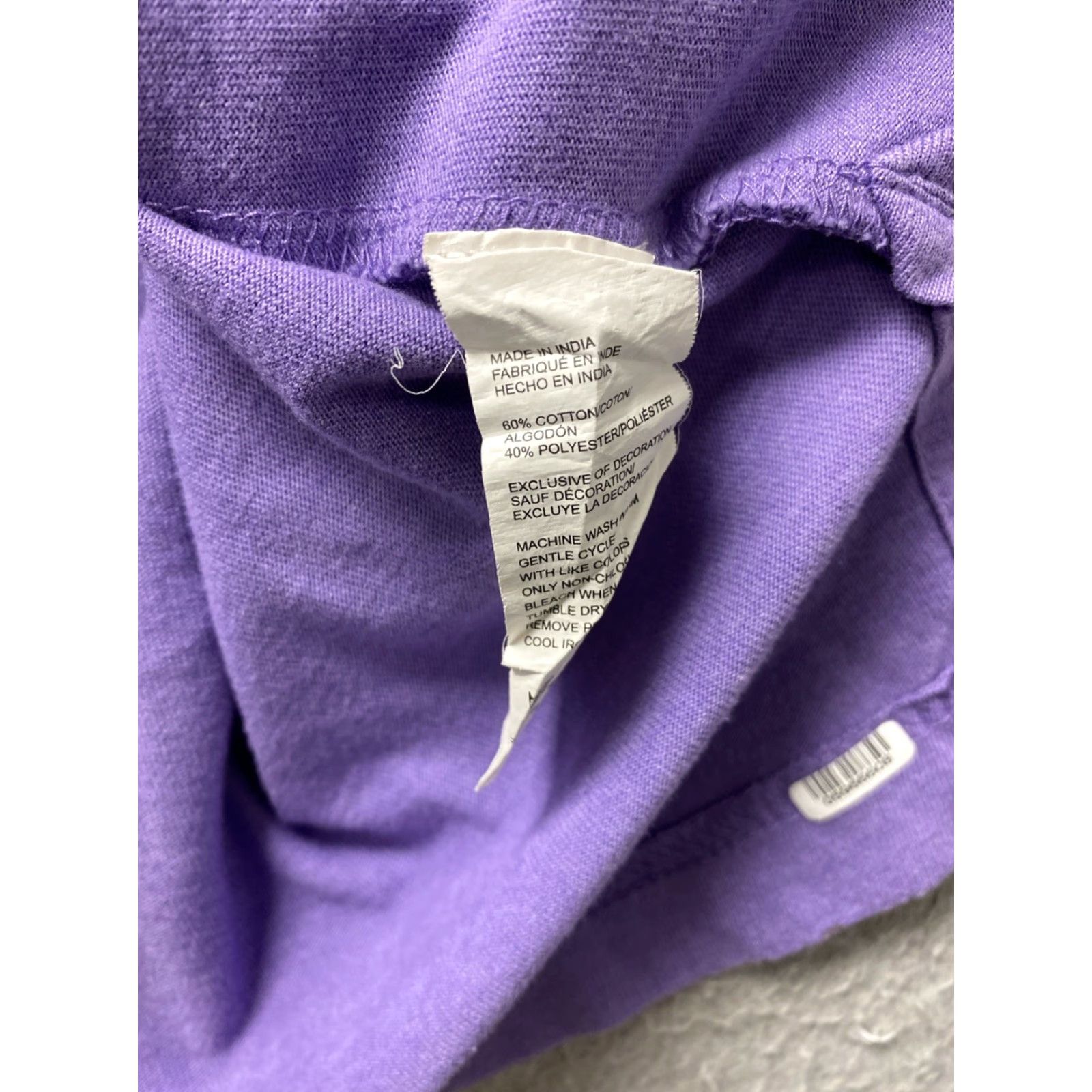 Izod VINTAGE Izod Men Polo Shirt Short Sleeve Crew Neck 100% Cotton Light Purple Mens Large Size US L / EU 52-54 / 3 - 7 Thumbnail