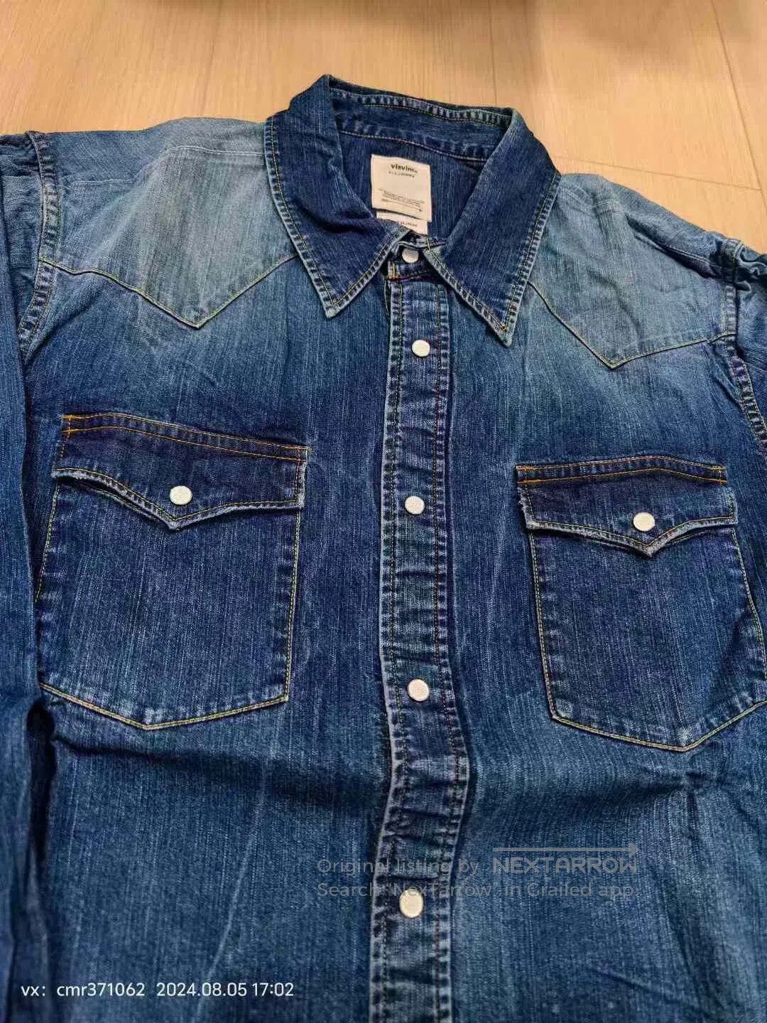 Visvim visvim 19AW Bandito Dry Denim Shirt. Size US XL / EU 56 / 4 - 6 Thumbnail