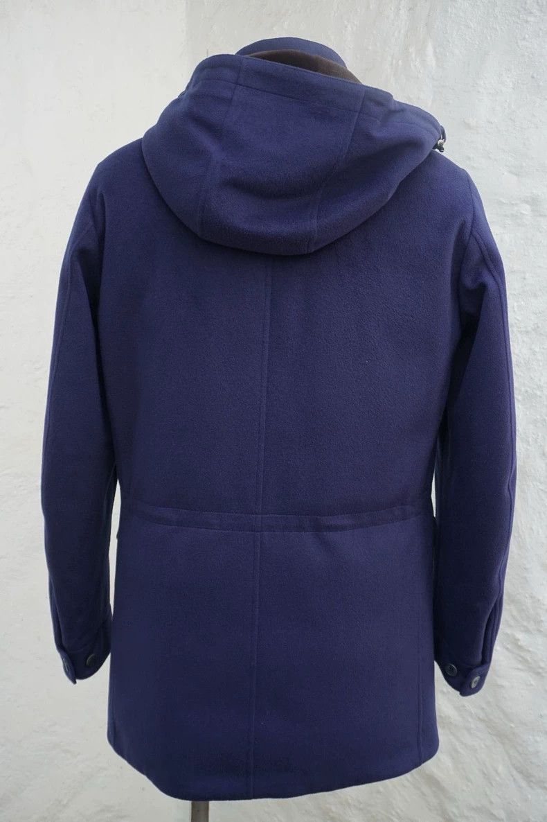 Loro Piana LORO PIANA The navy blue parka camel fur coat down jacket Size US M / EU 48-50 / 2 - 2 Thumbnail