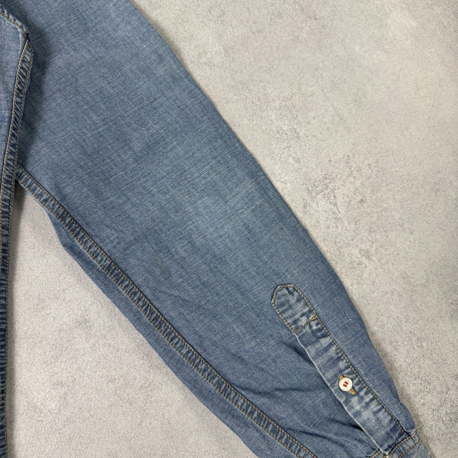 Dsquared2 Dsquared2 Men Denim Shirt Size 46 Blue Cotton Size US M / EU 48-50 / 2 - 18 Thumbnail