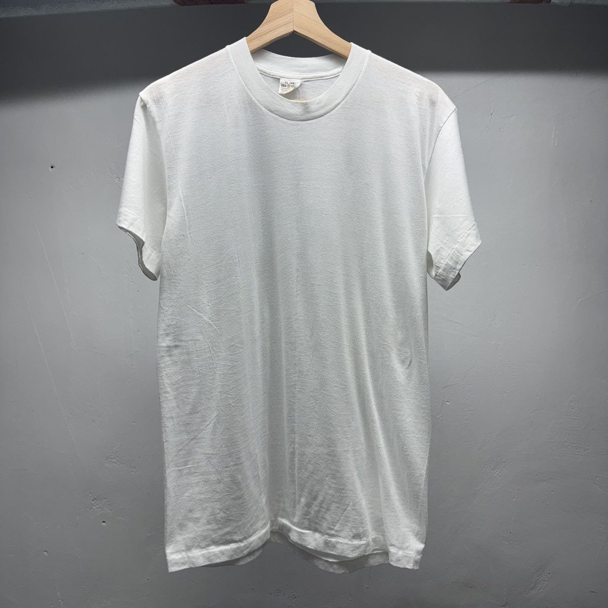 Vintage 80s Paper Thin Blank White Shirt USA ERD Grunge Size US XL / EU 56 / 4 - 1 Thumbnail