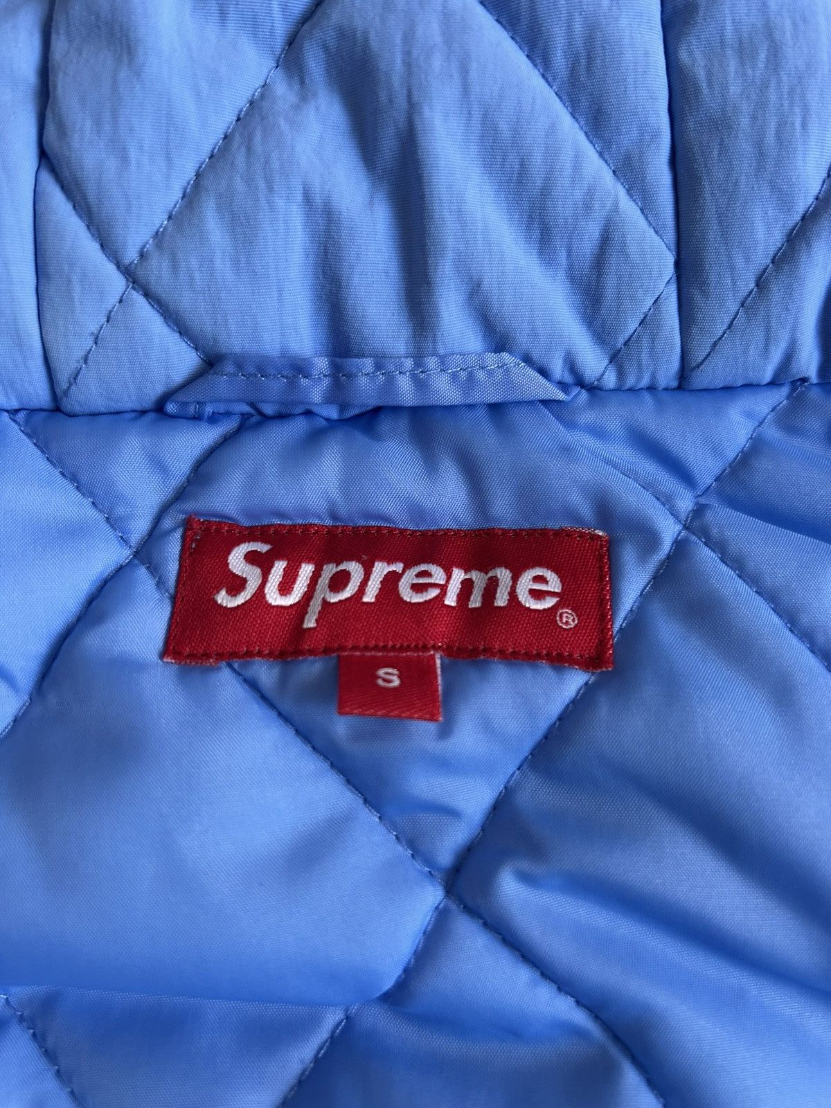 Supreme Supreme Sleeve Script Sideline Jacket 'White' Size US S / EU 44-46 / 1 - 4 Thumbnail