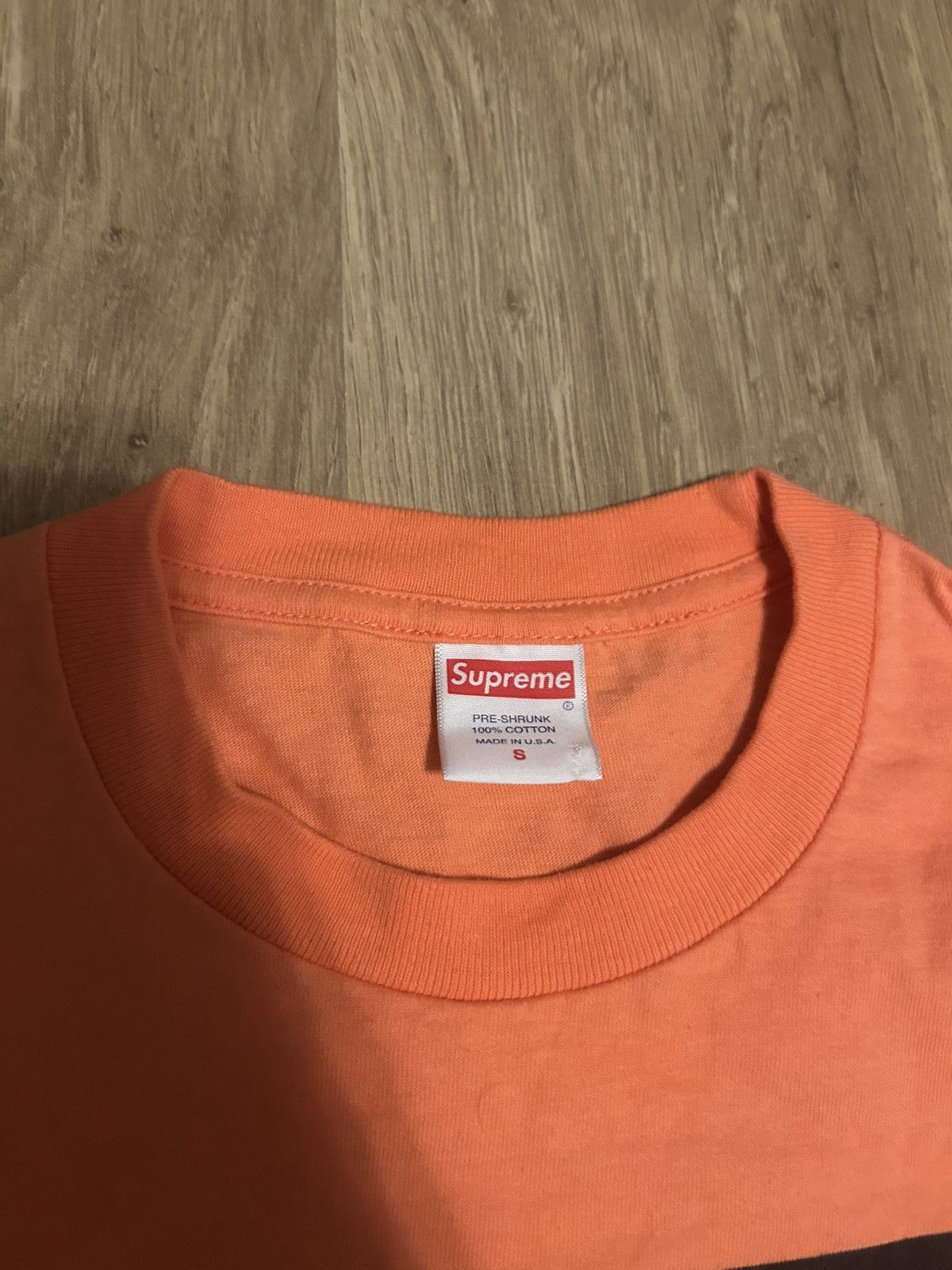 Supreme Supreme men’s orange t-shirt Size US S / EU 44-46 / 1 - 3 Thumbnail
